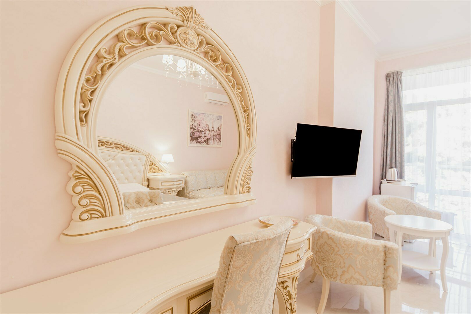 Трехместный номер с видом на сад