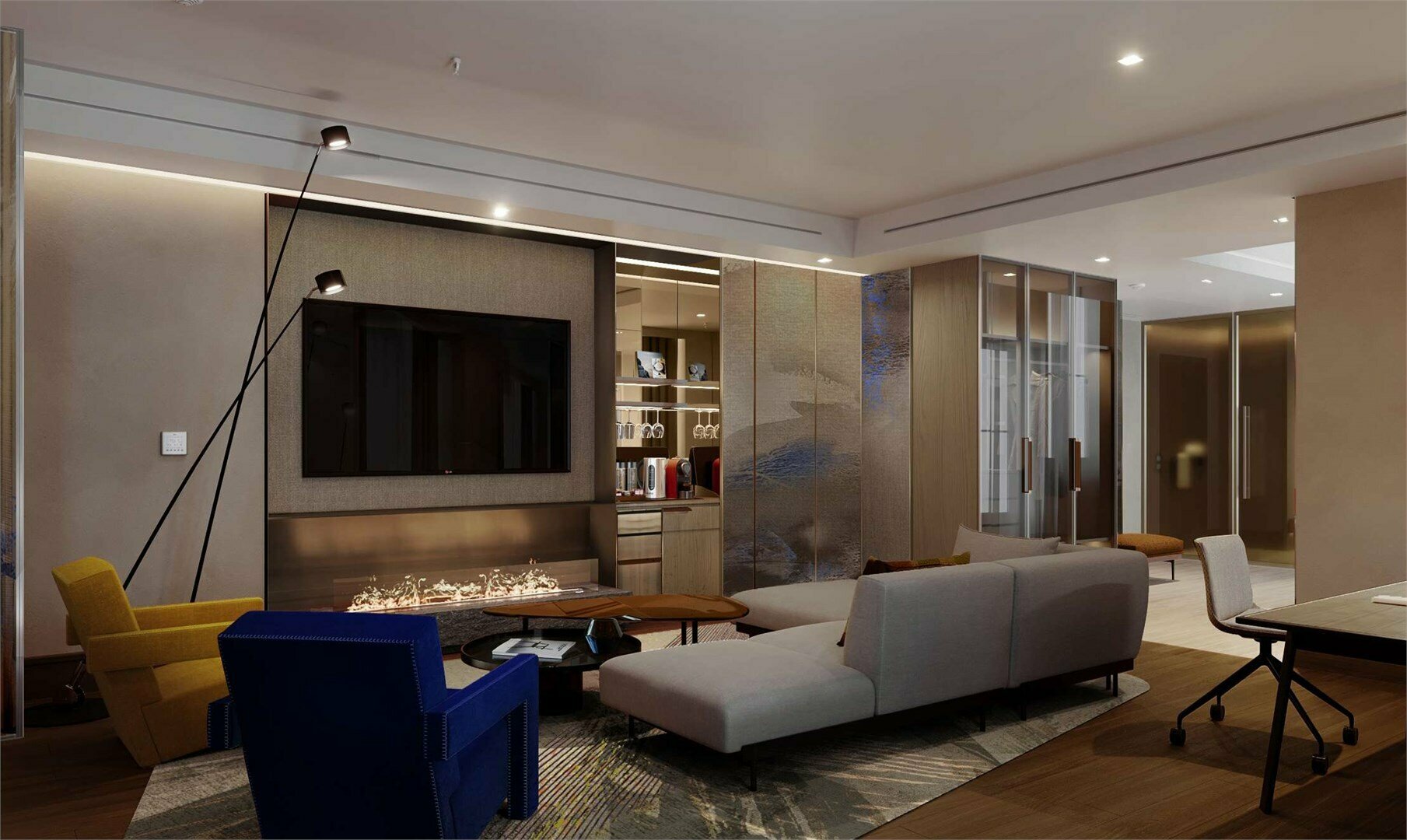 Номер Duplex двухуровневый - с двуспальной кроватью и раскладным диваном