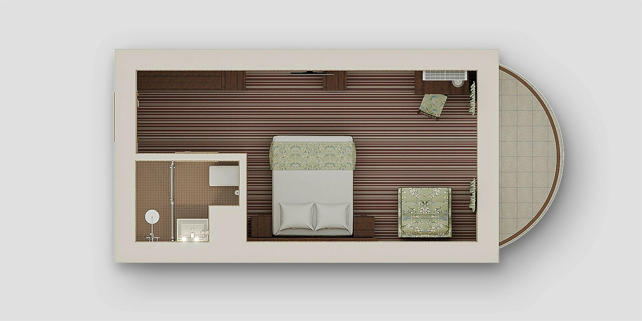 Standart 2-местный 1-комнатный