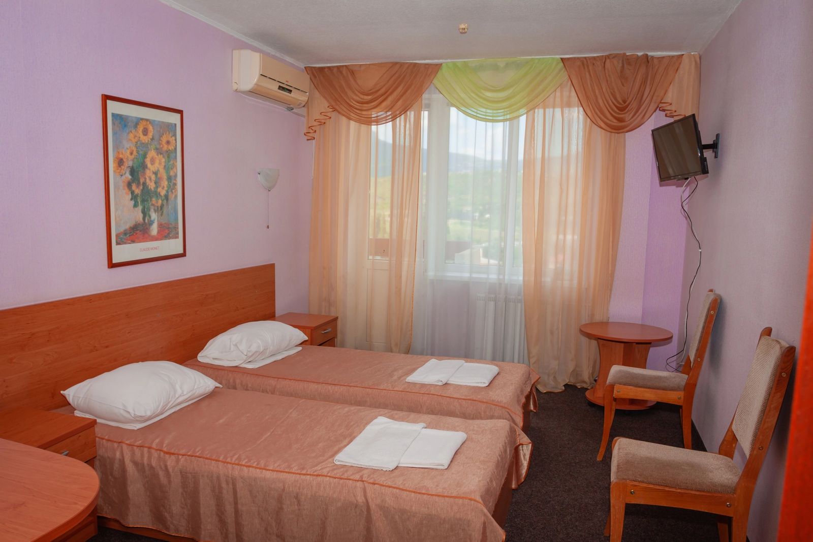 Двухместный номер с 2 отдельными кроватями и балконом