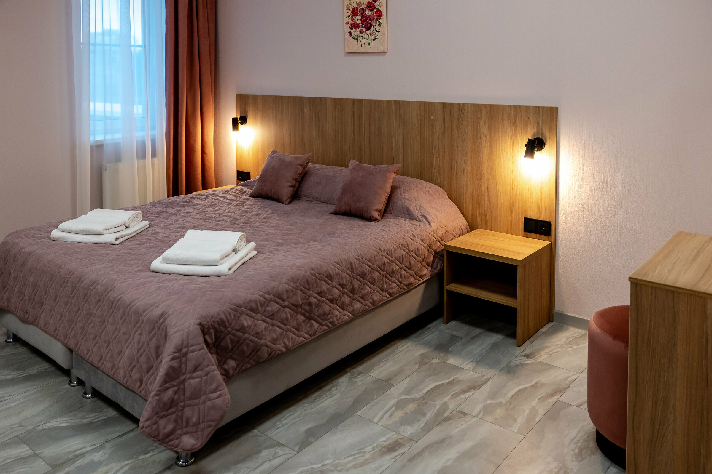 Улучшенный номер с кроватью размера «king-size» или 2 отдельными кроватями