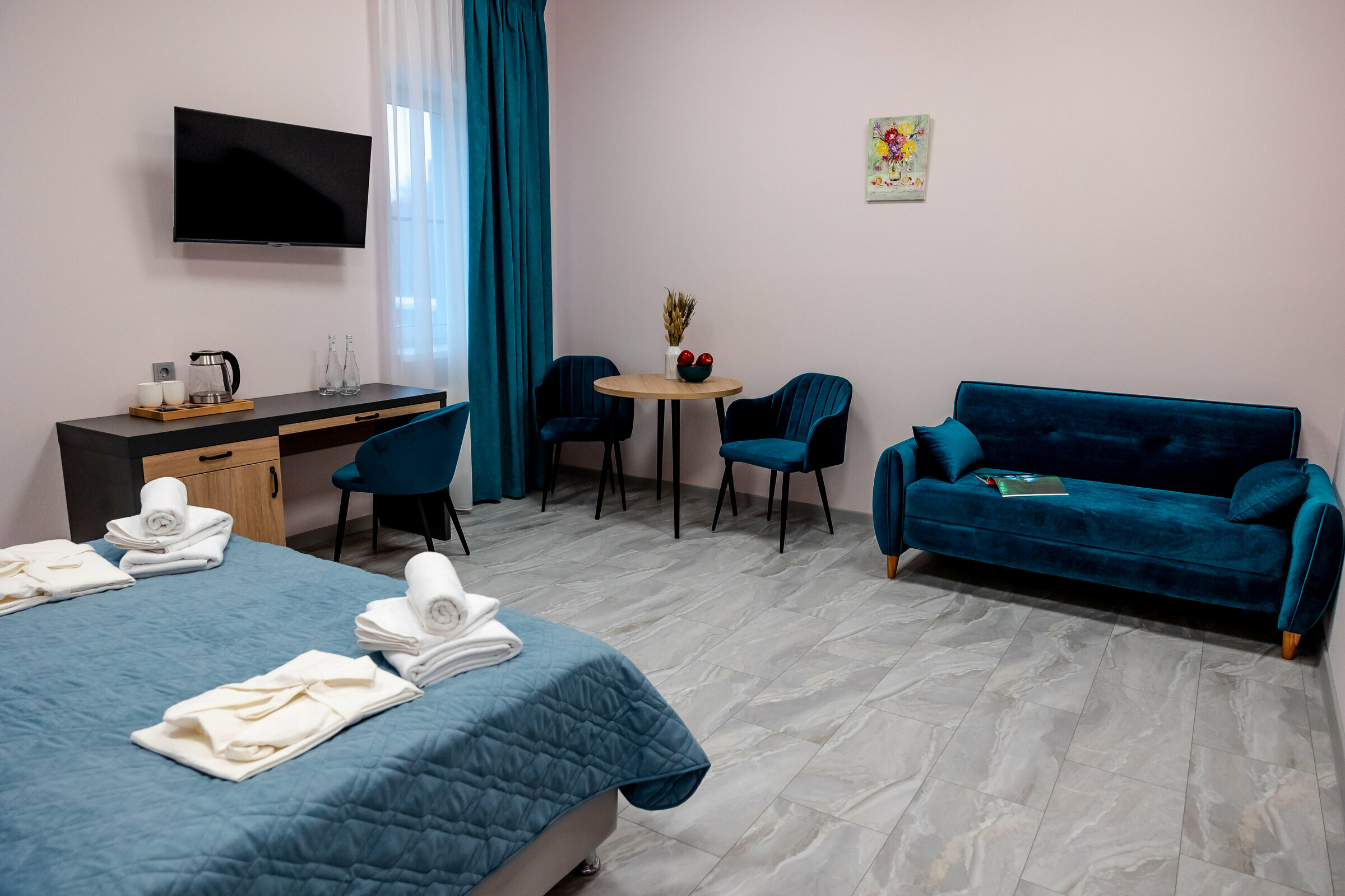 Улучшенный номер с кроватью размера «king-size» или 2 отдельными кроватями