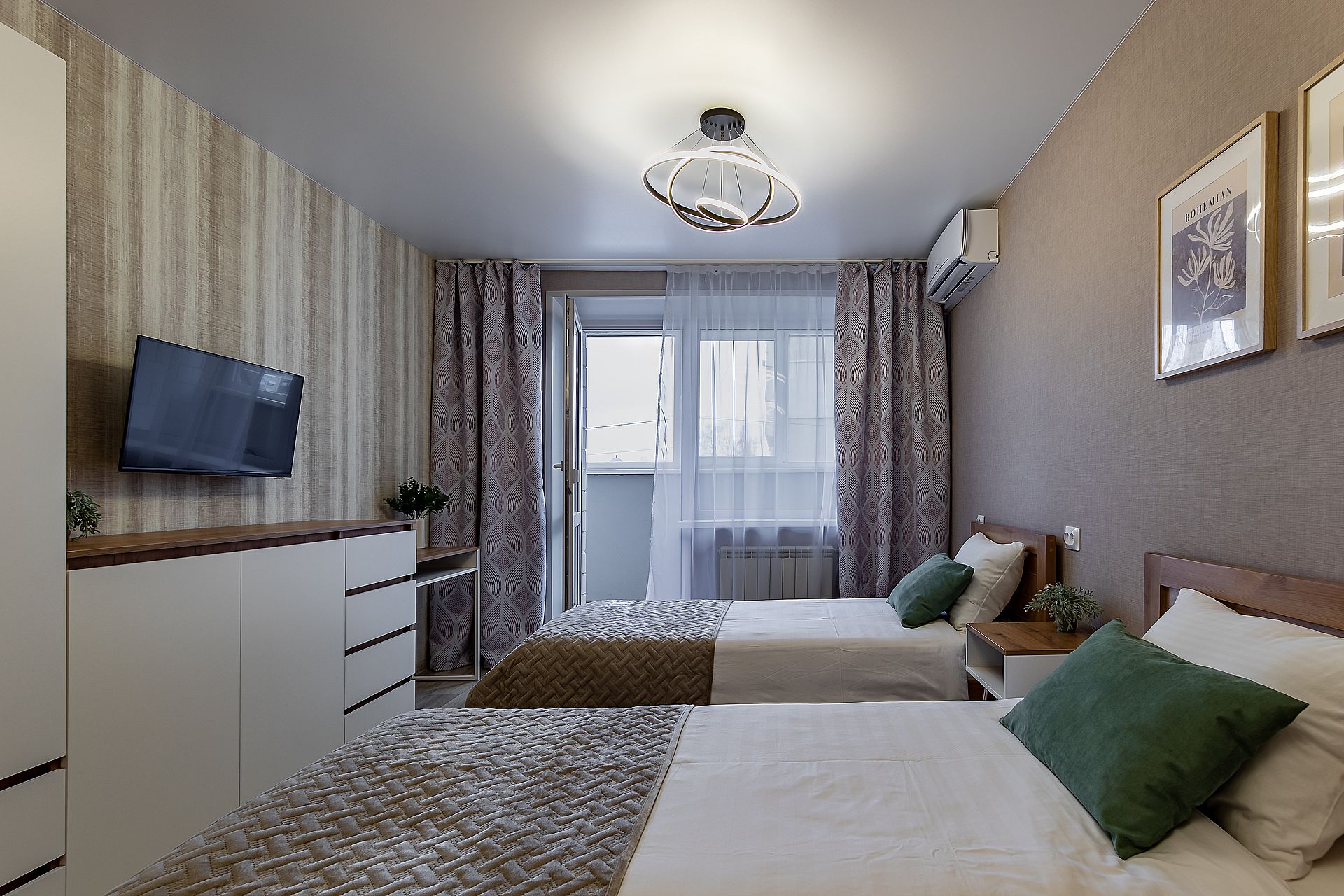 Апартаменты с 1 спальней