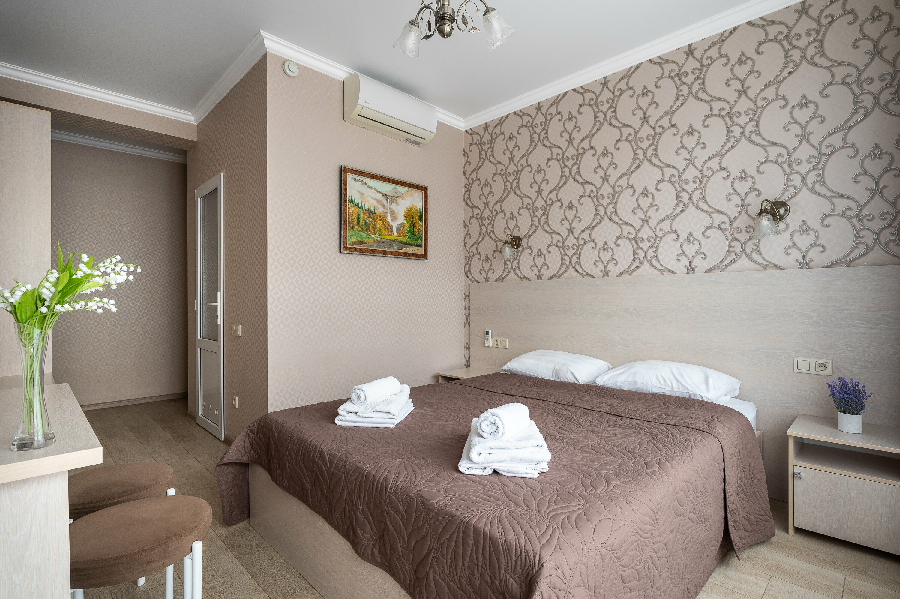 Двухместный номер Делюкс с 1 кроватью и балконом