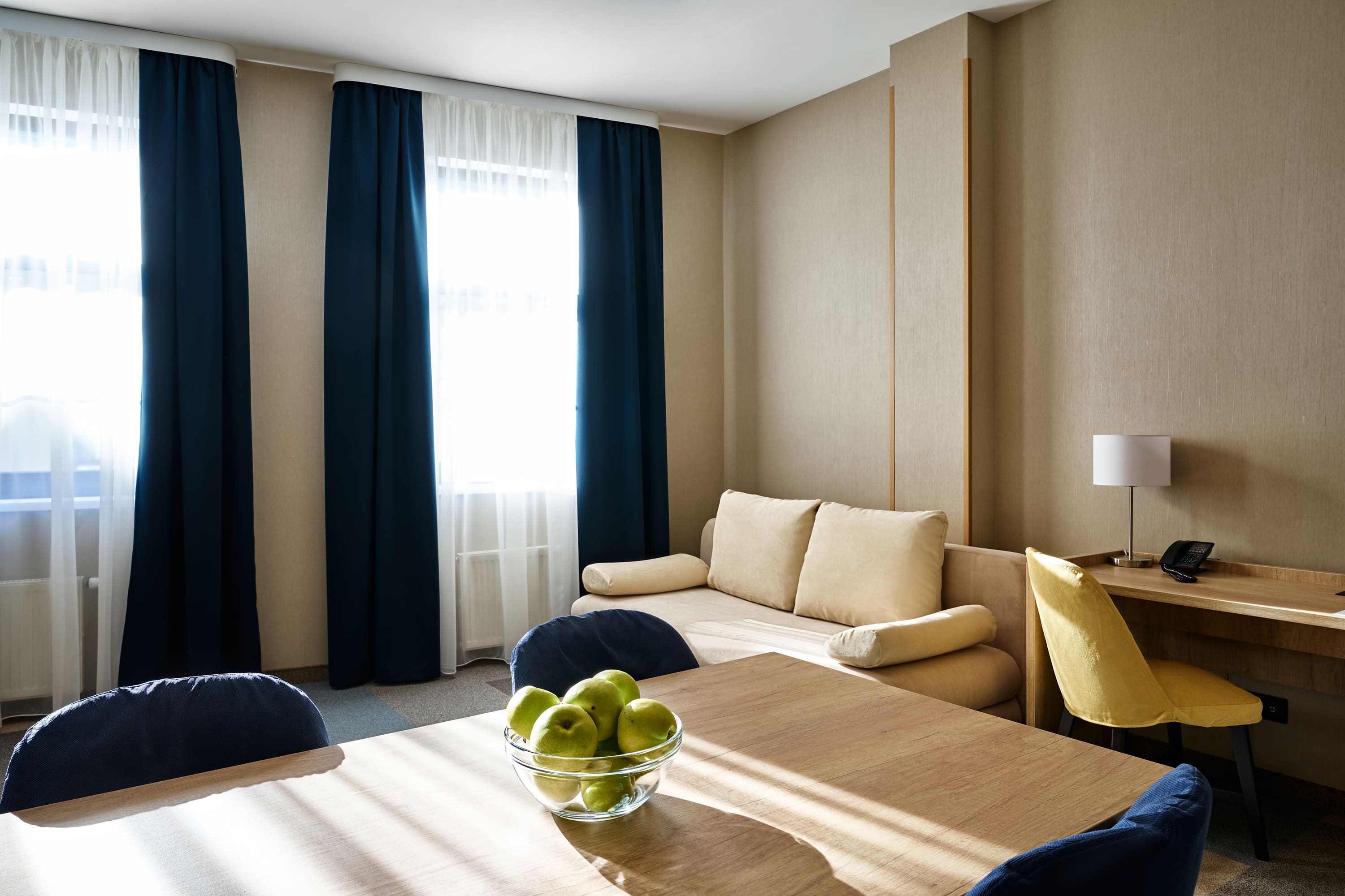 1-комнатные апартаменты с кухней-гостиной