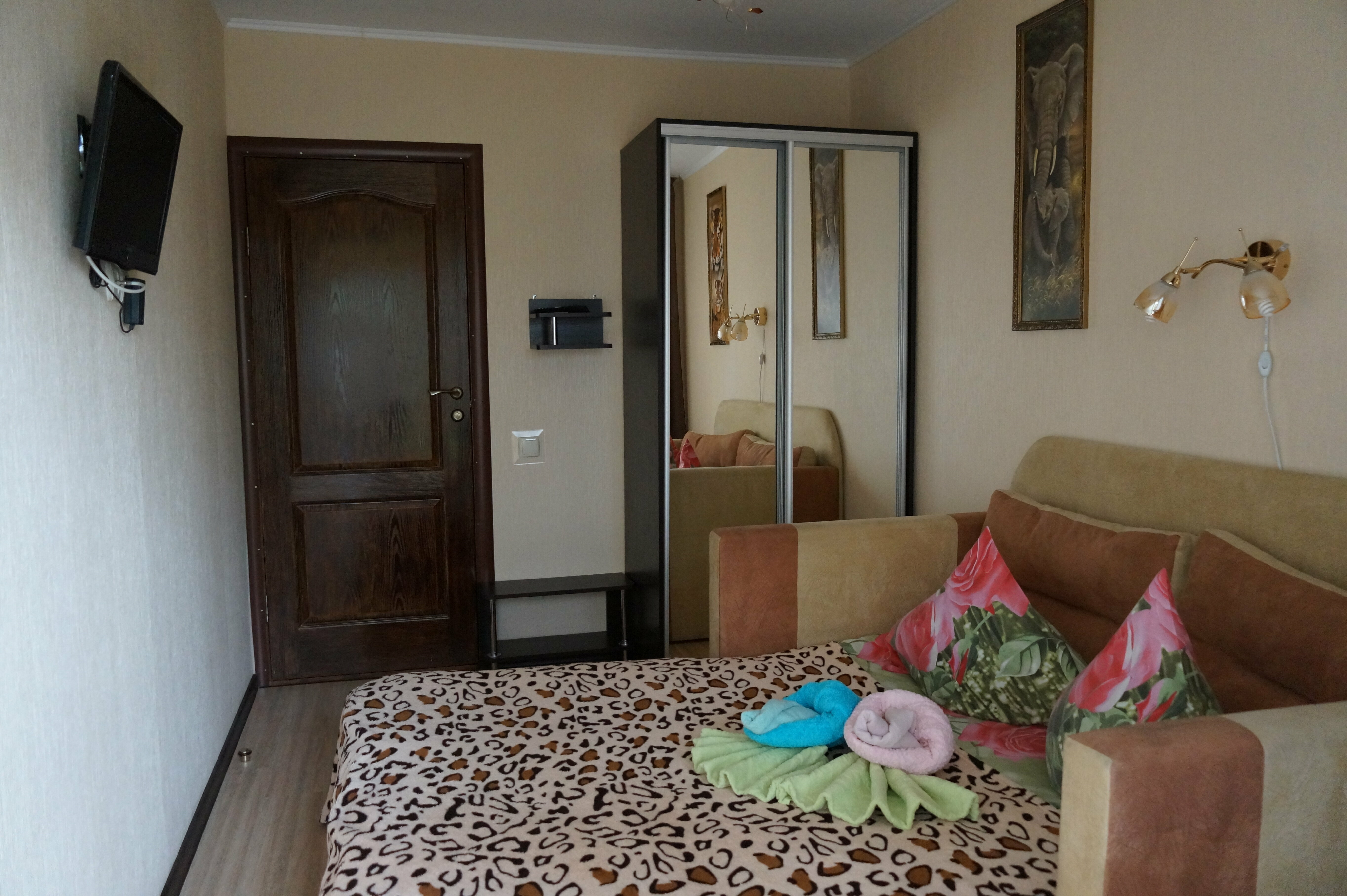 Двухместный номер с 1 кроватью и террасой