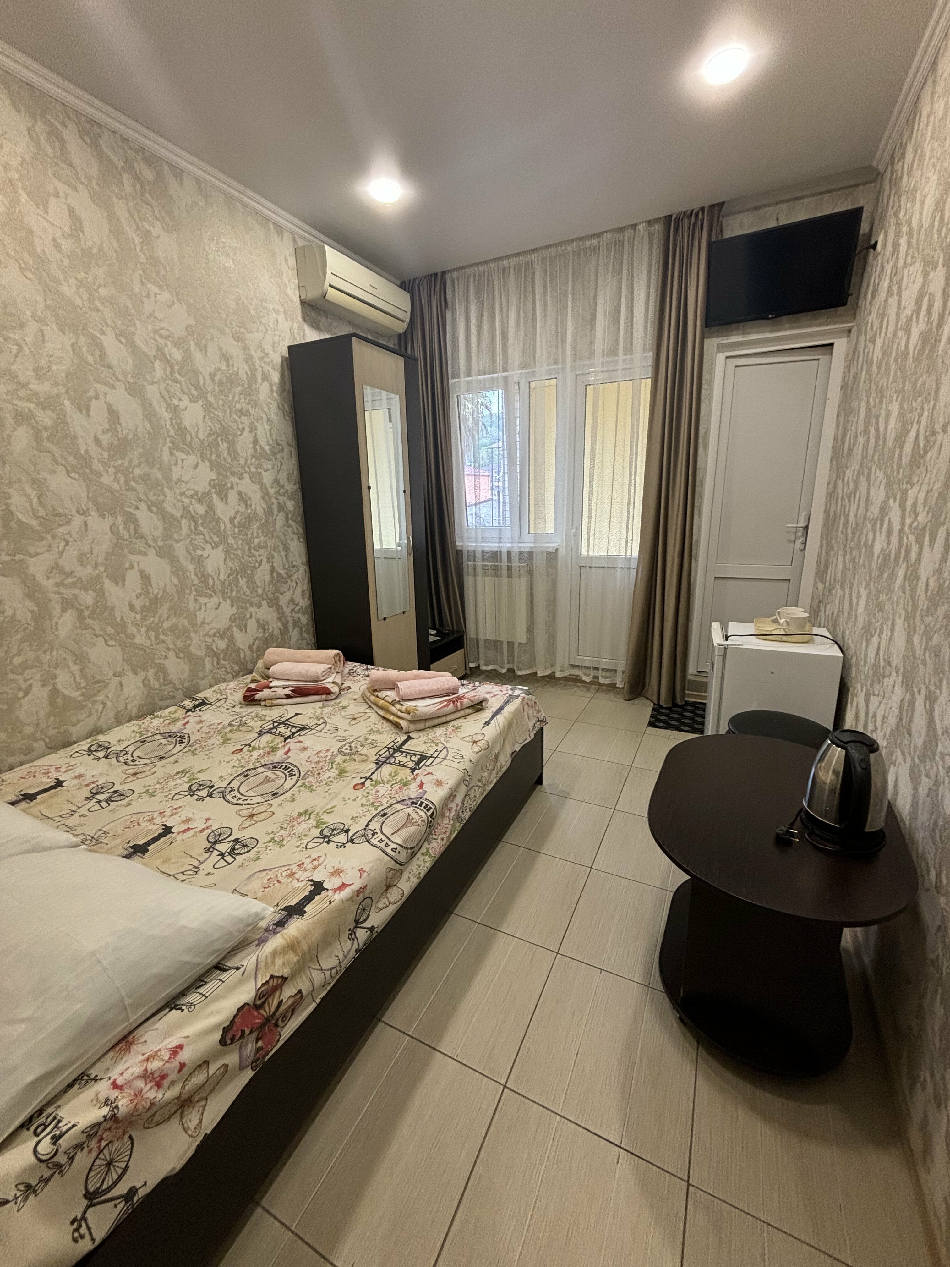 Двухместный номер с 1 кроватью и балконом