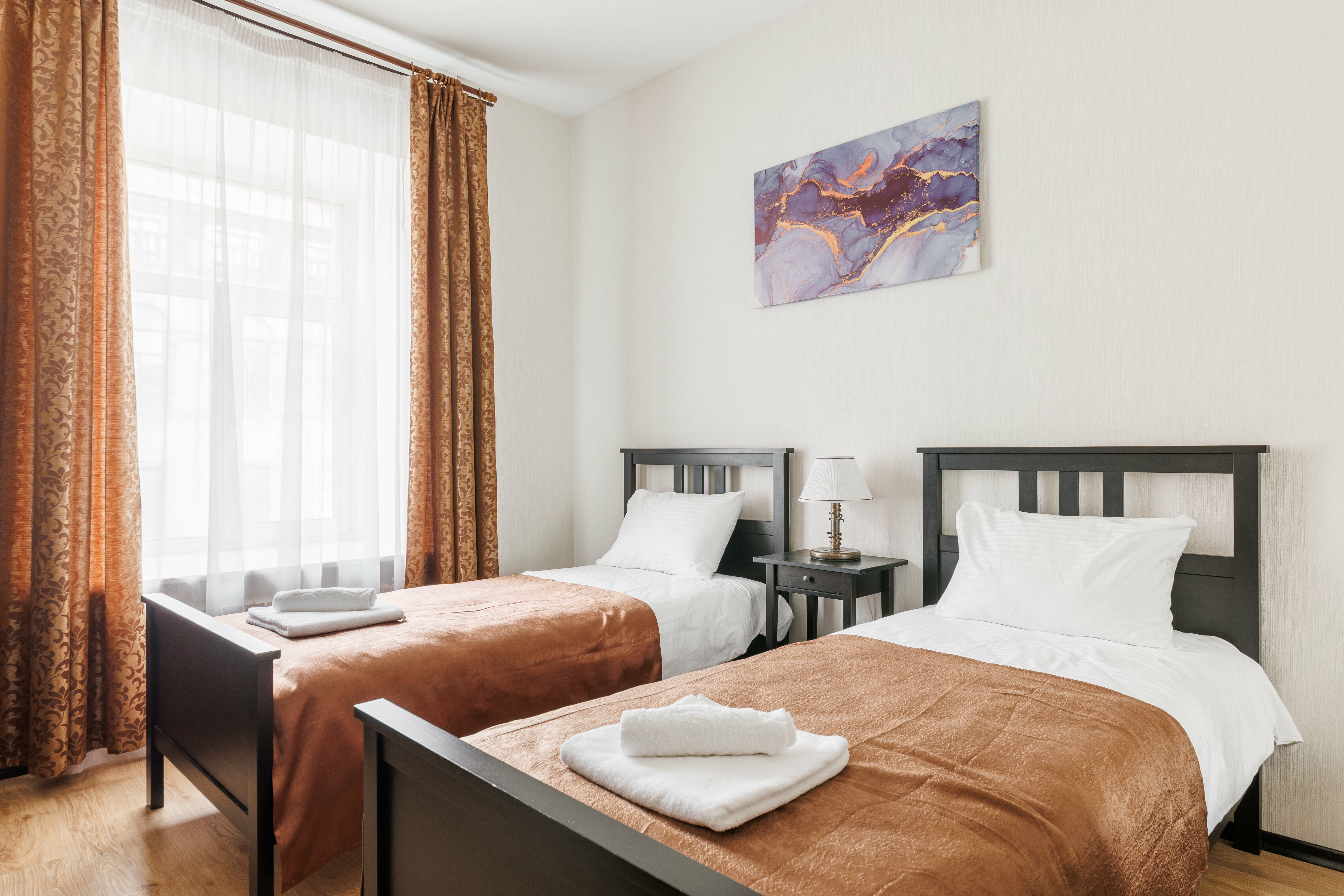 Меблированная комната формата «Классика» с 2 кроватями