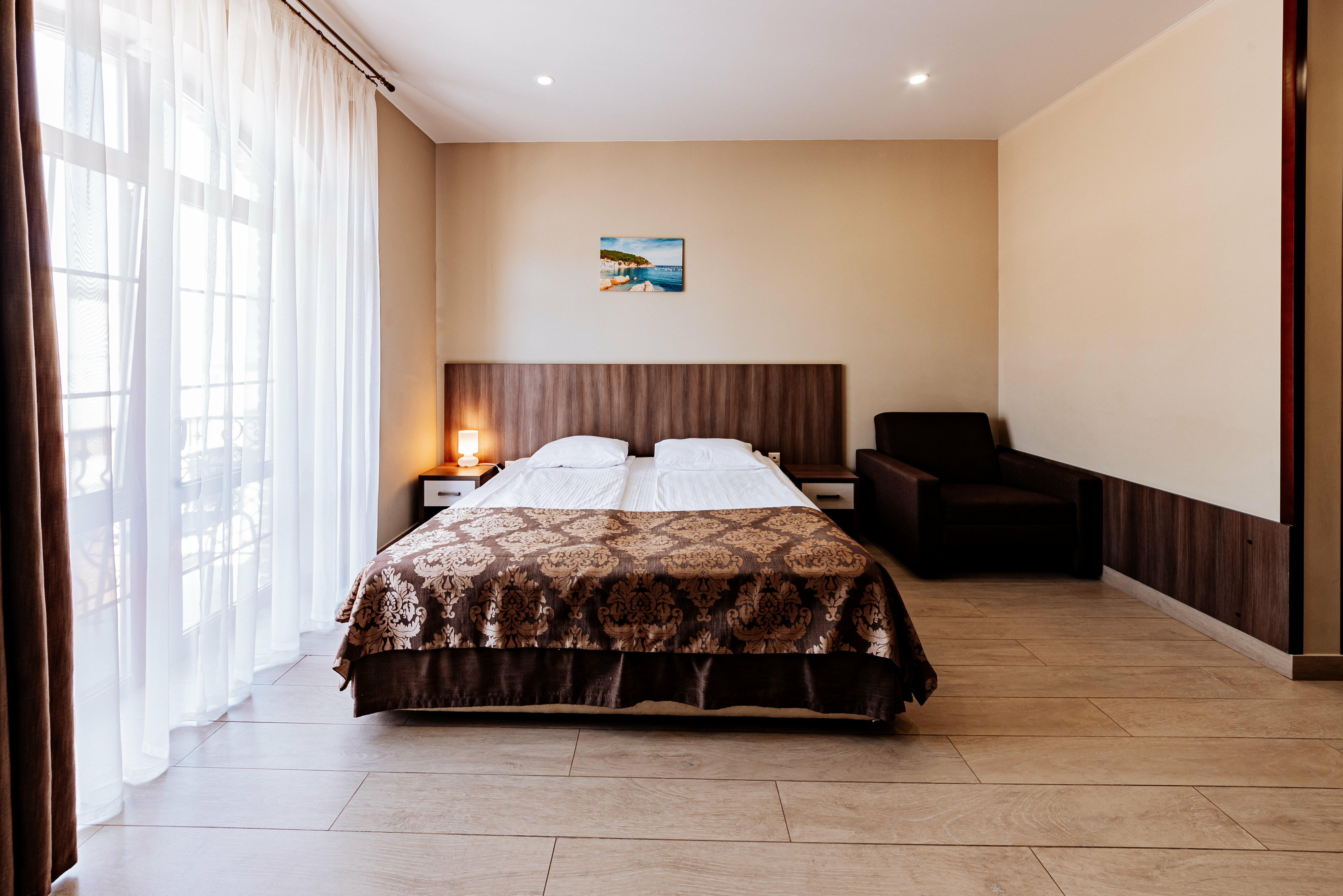 Стандартный двухместный номер с 1 кроватью или 2 отдельными кроватями и балконом