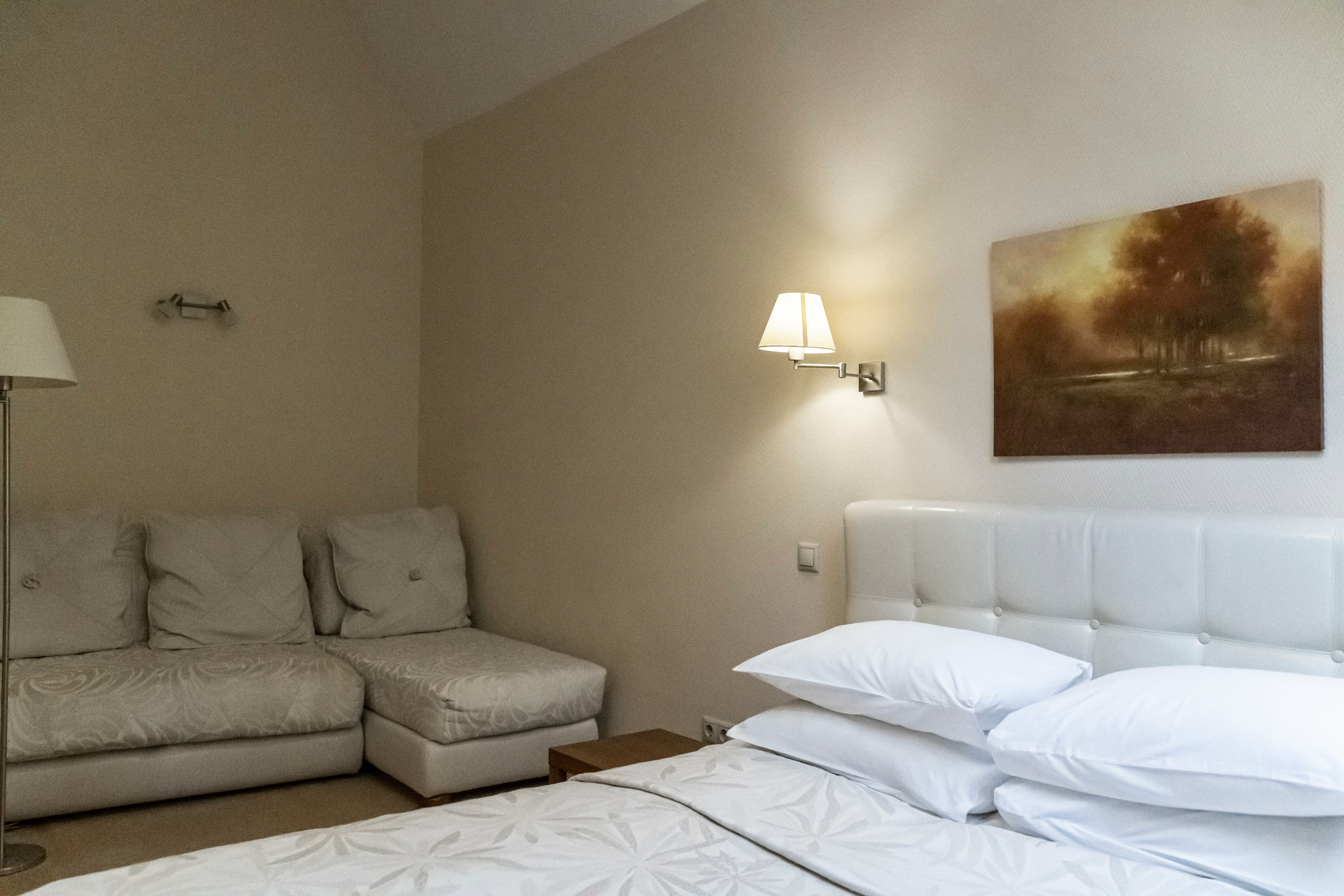 Номер-студия с кроватью размера "king-size" и диван-кроватью