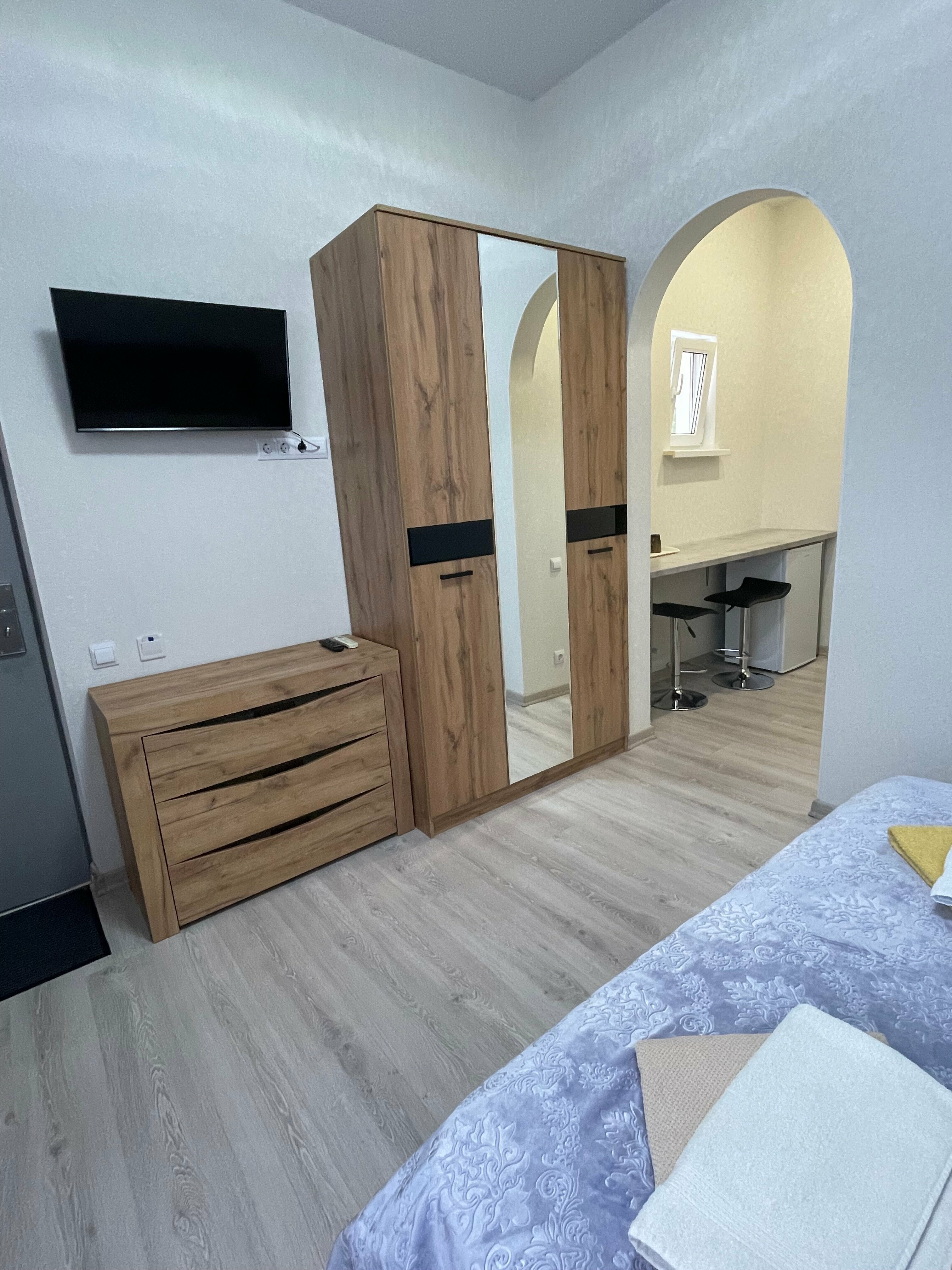 Двухместный номер с 1 кроватью и балконом