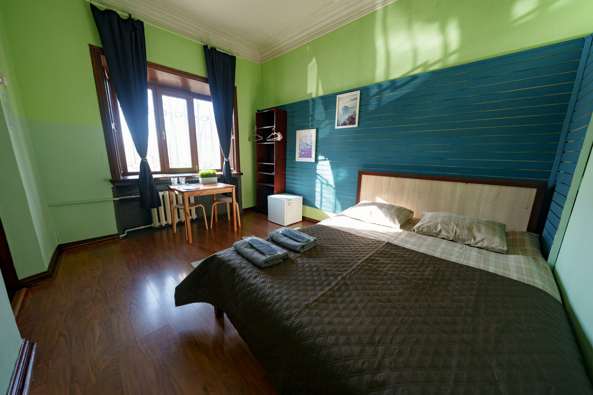 Двухместный номер с 1 кроватью и общей ванной комнатой