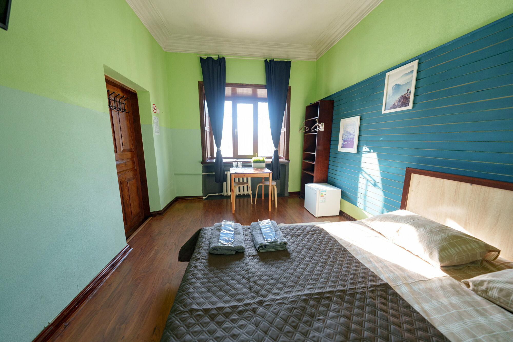 Двухместный номер с 1 кроватью и общей ванной комнатой