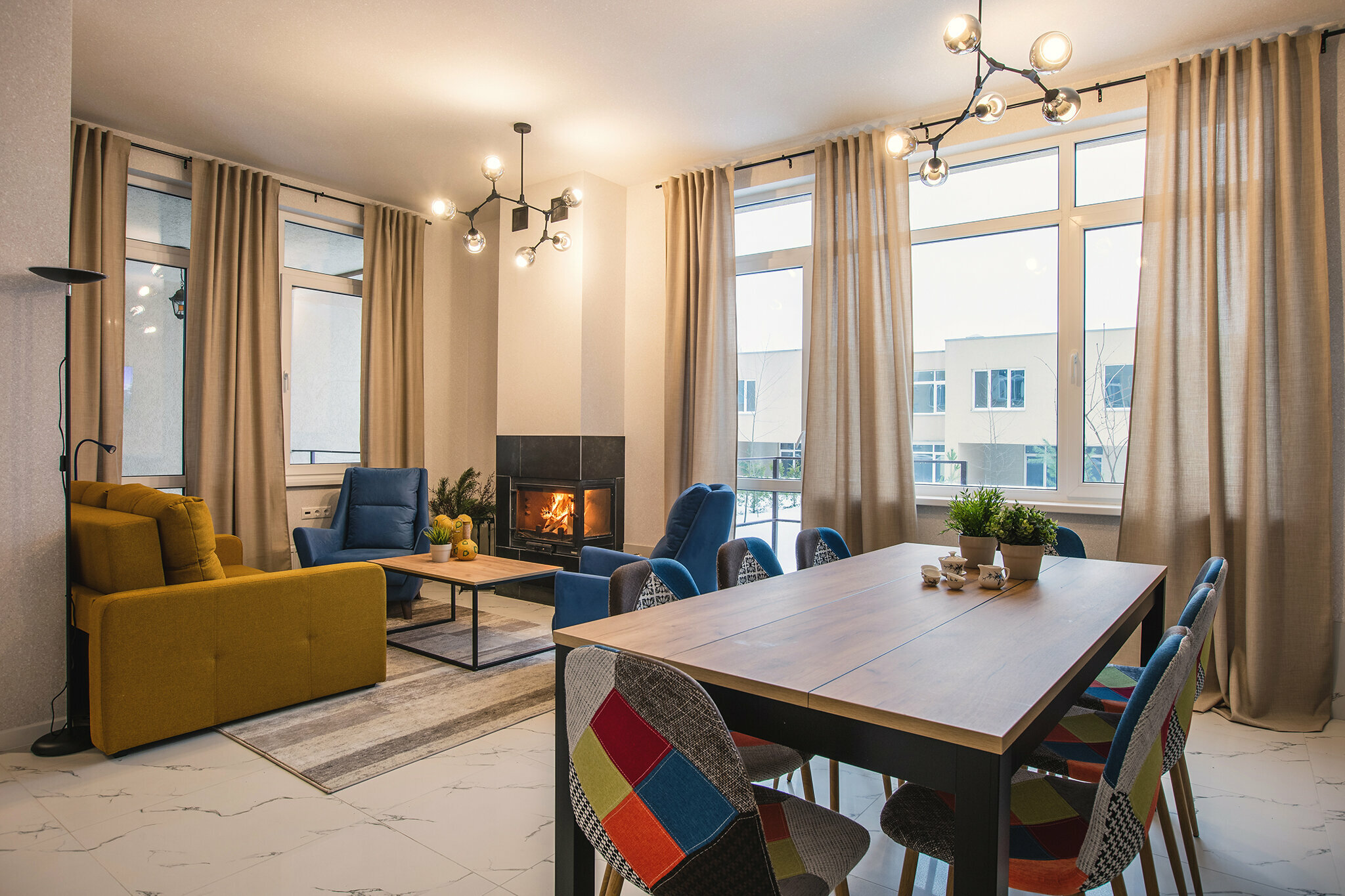 Таунхаус с балконом и уютной террасой