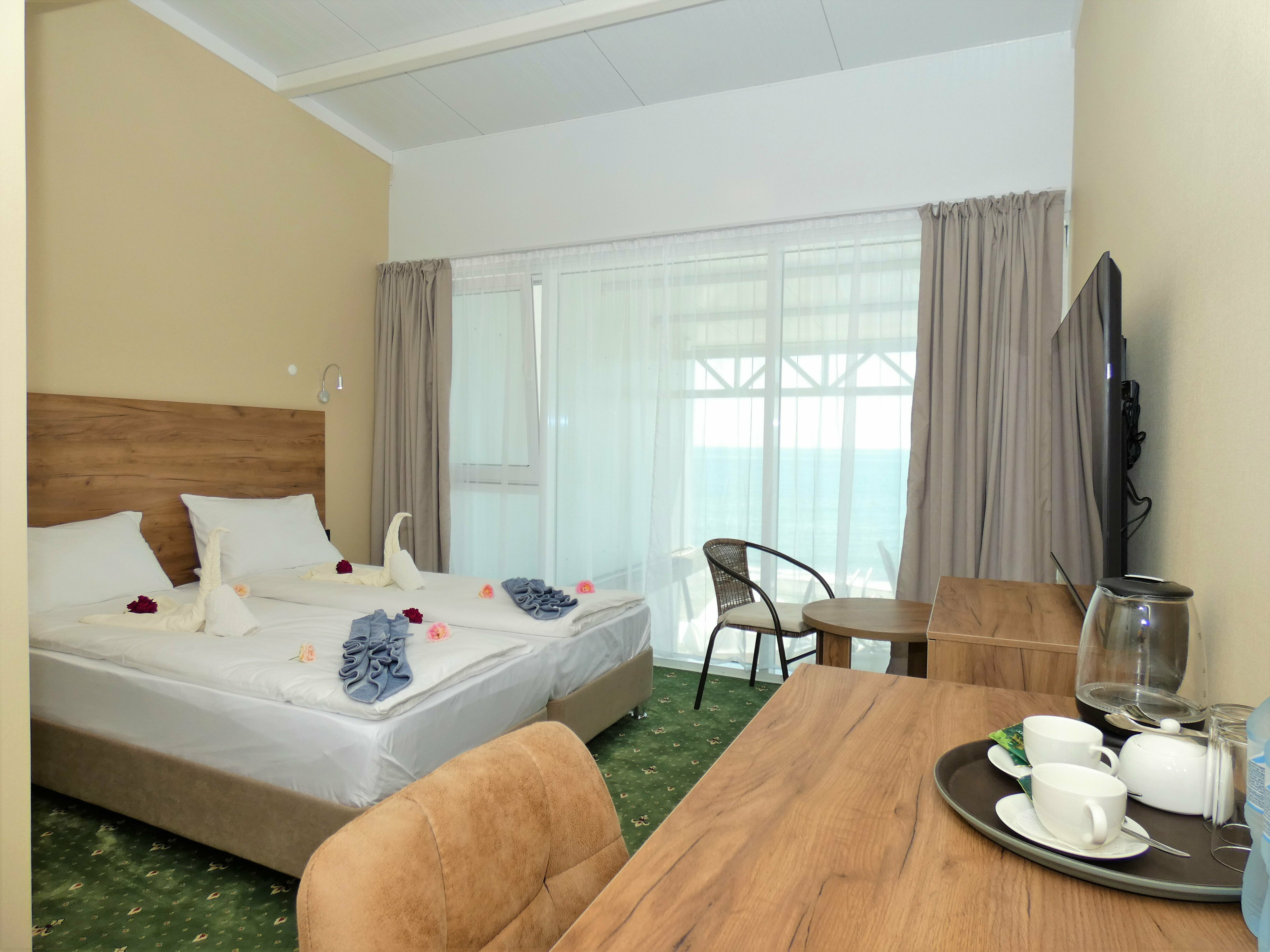 Двухместный номер с 1 кроватью и видом на море