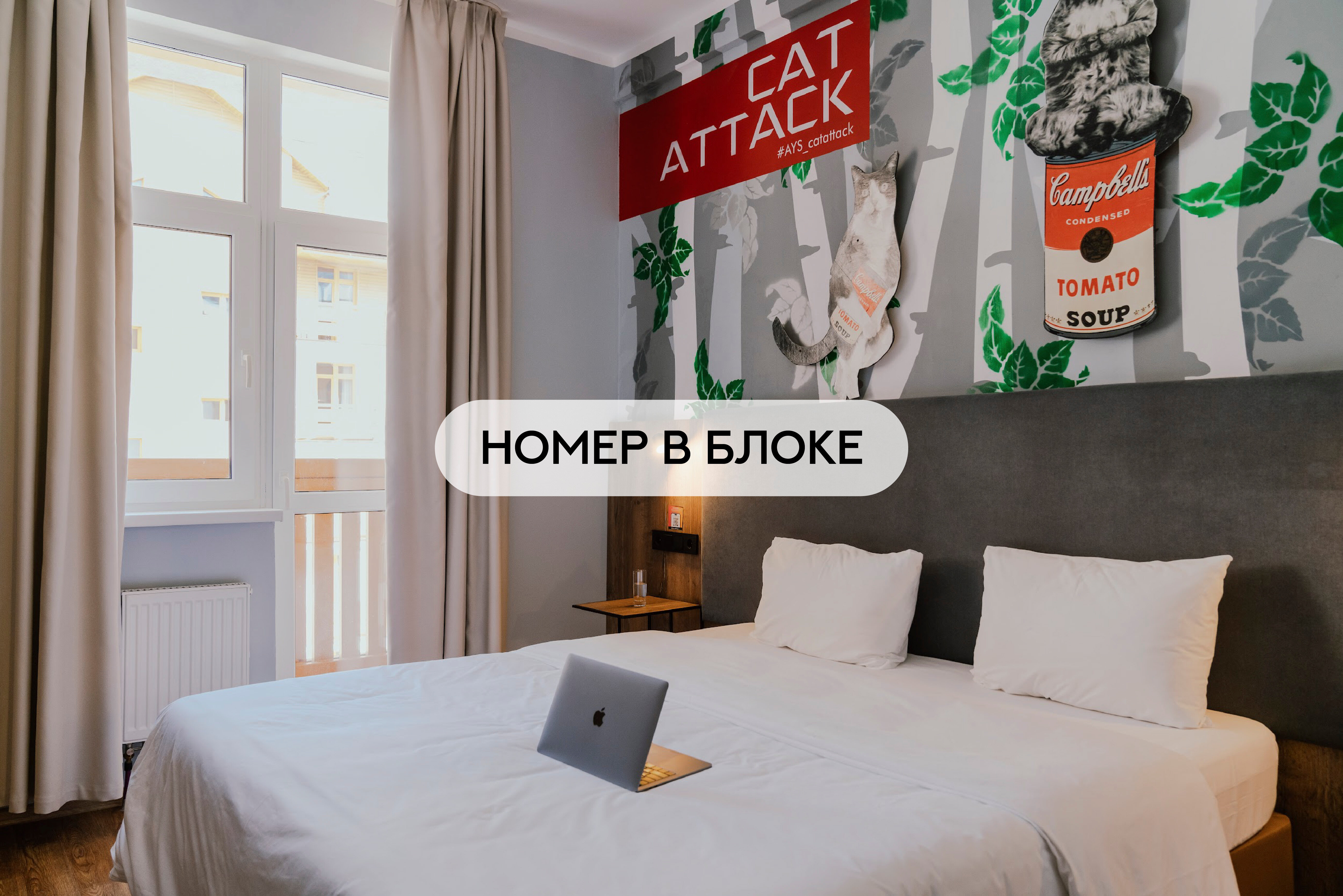 2-х местный в блоке с балконом (общий с/у на блок)