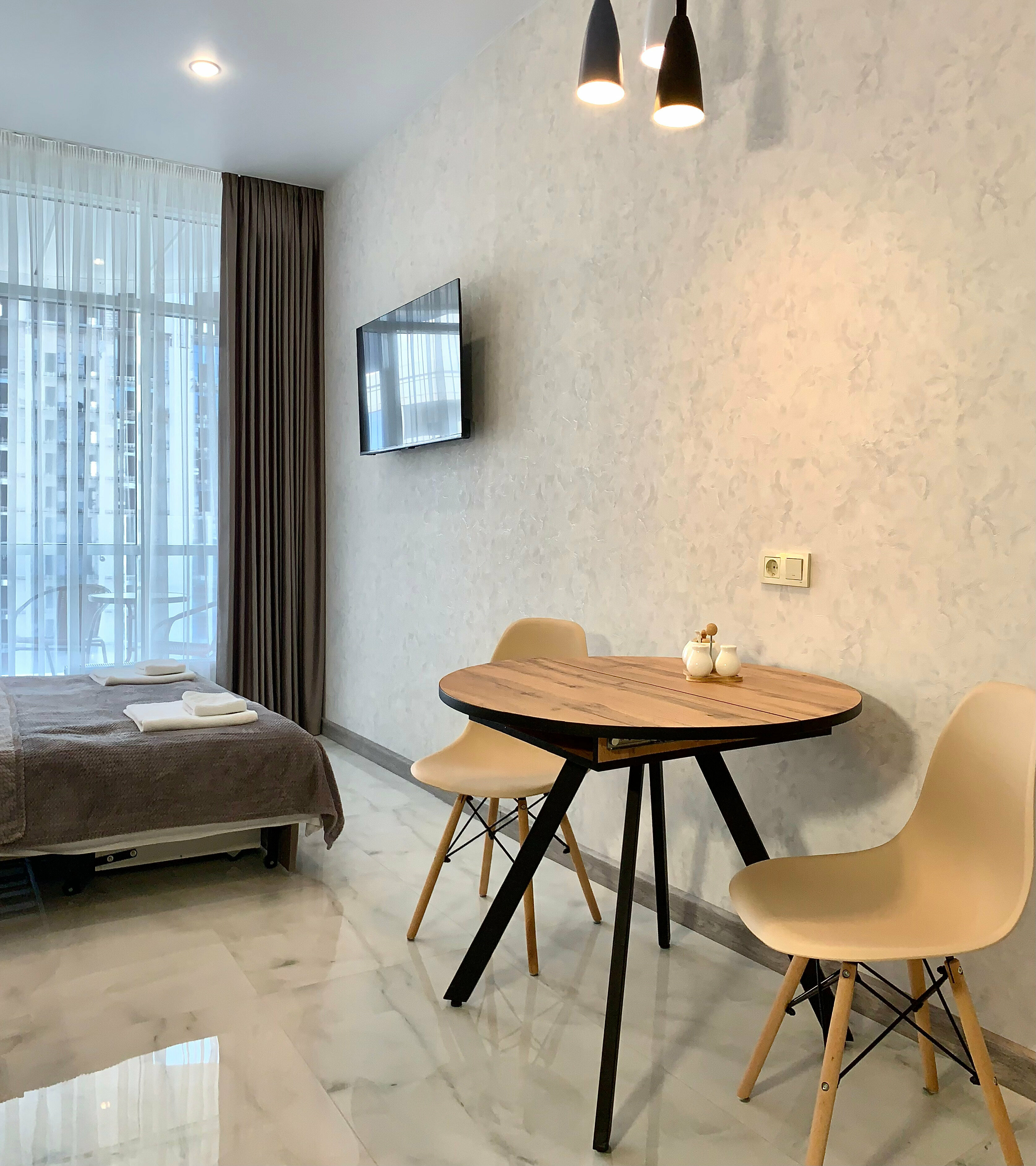 Трехместная студия с кухней на 10 этаже в Ольгинке (О50)