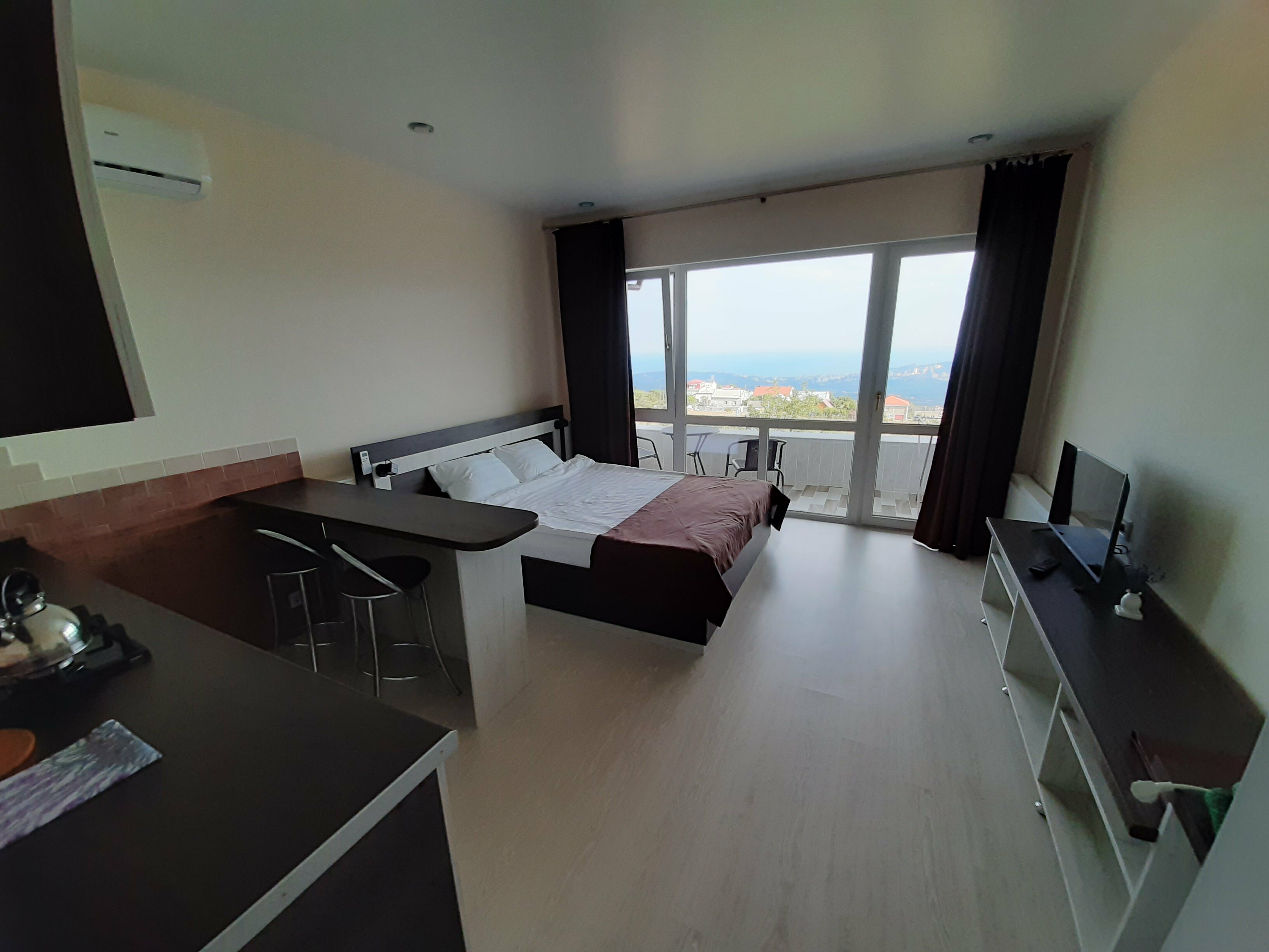 Двухместный номер с 1 кроватью и балконом, вид на море