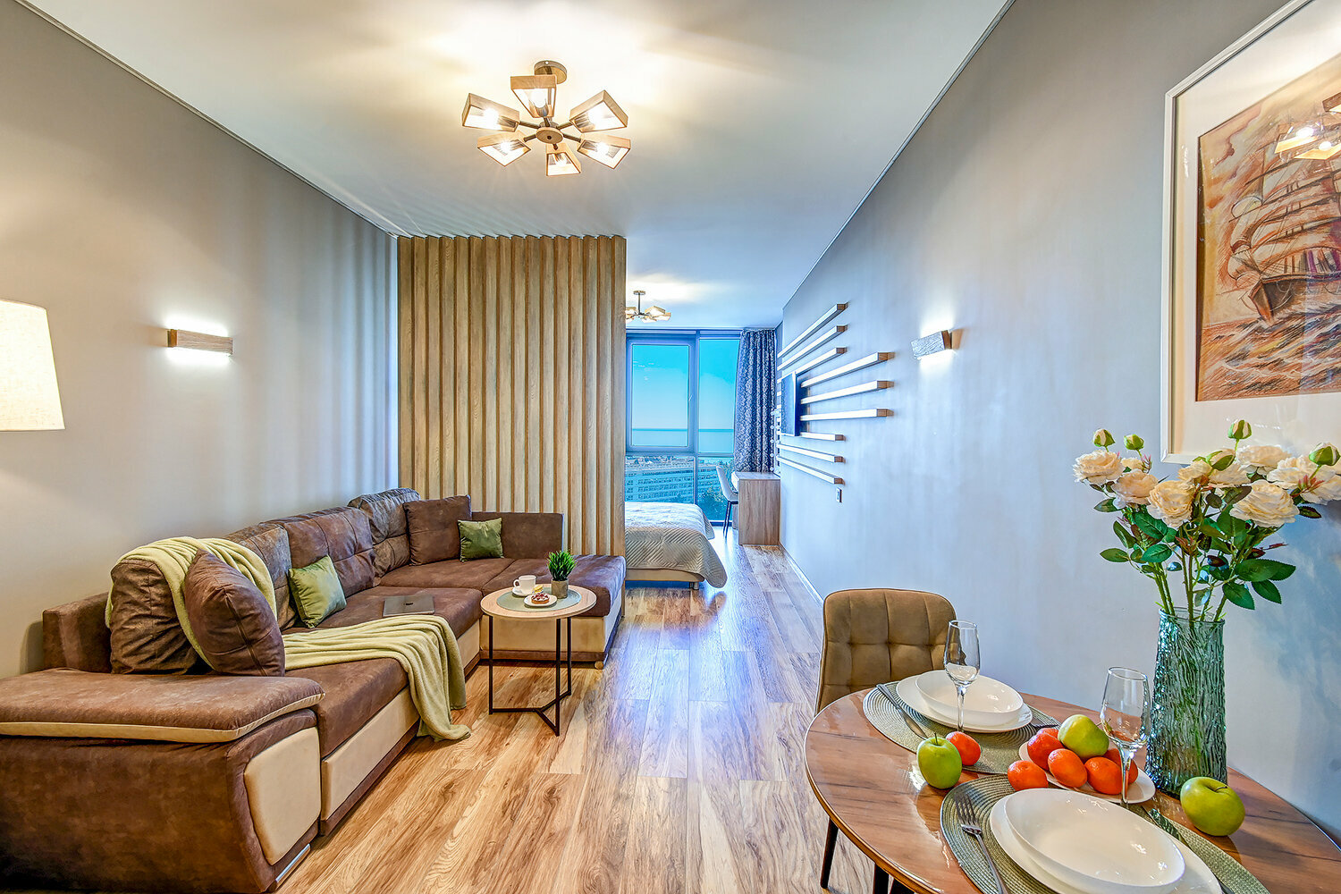 Апартаменты-студия с видом на море