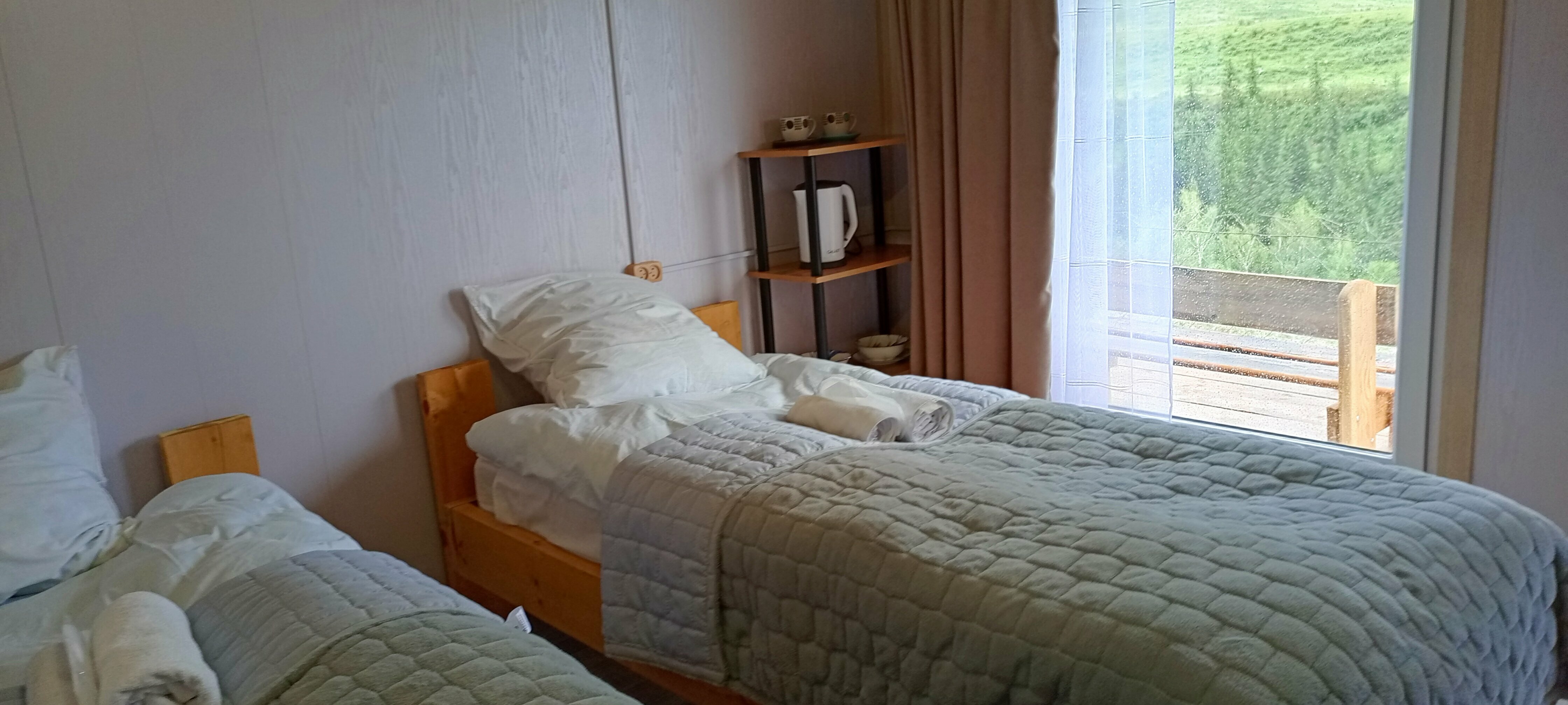 Двухместный номер с 2 отдельными кроватями, вид на горы