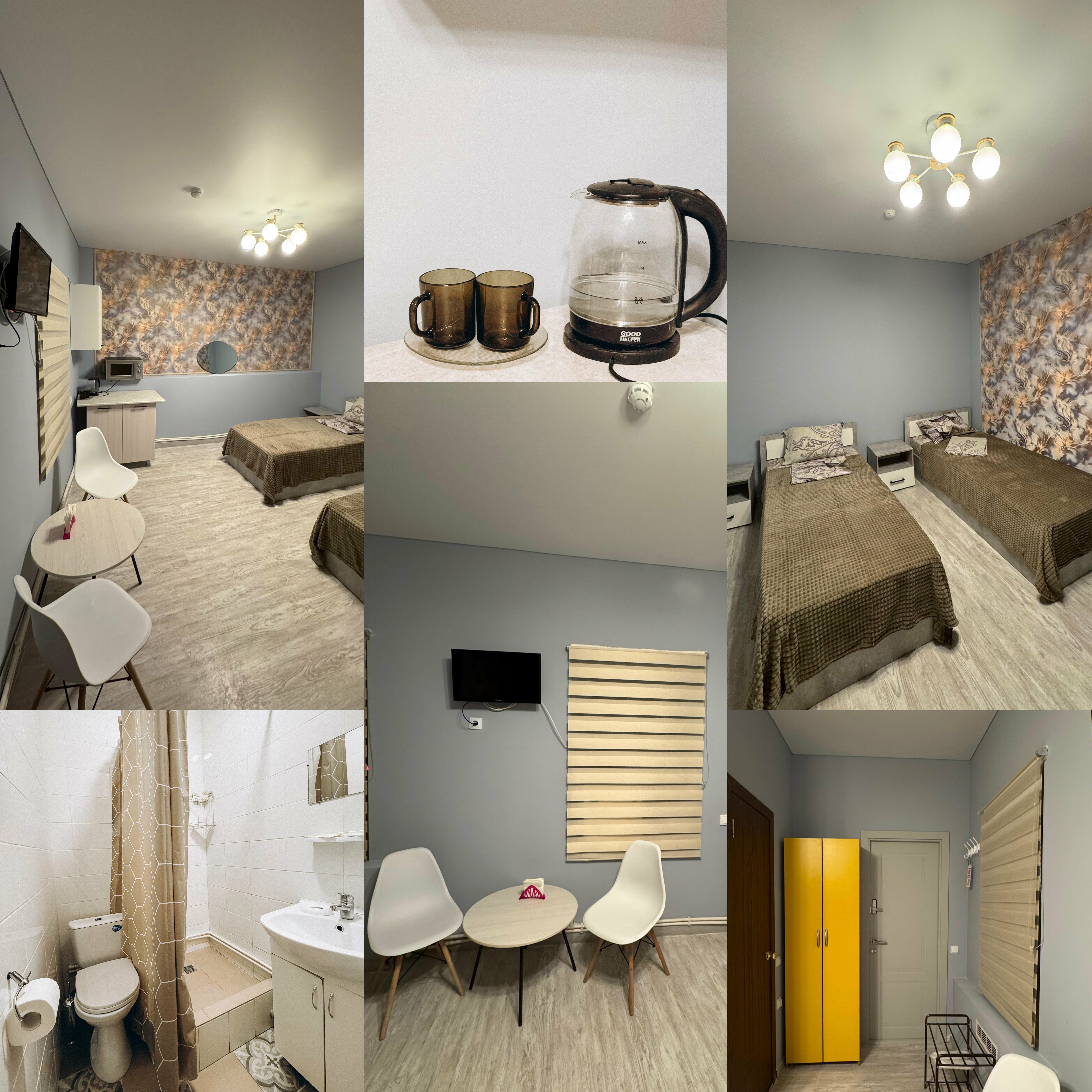 Стандартный номер с 2 односпальными кроватями и диваном