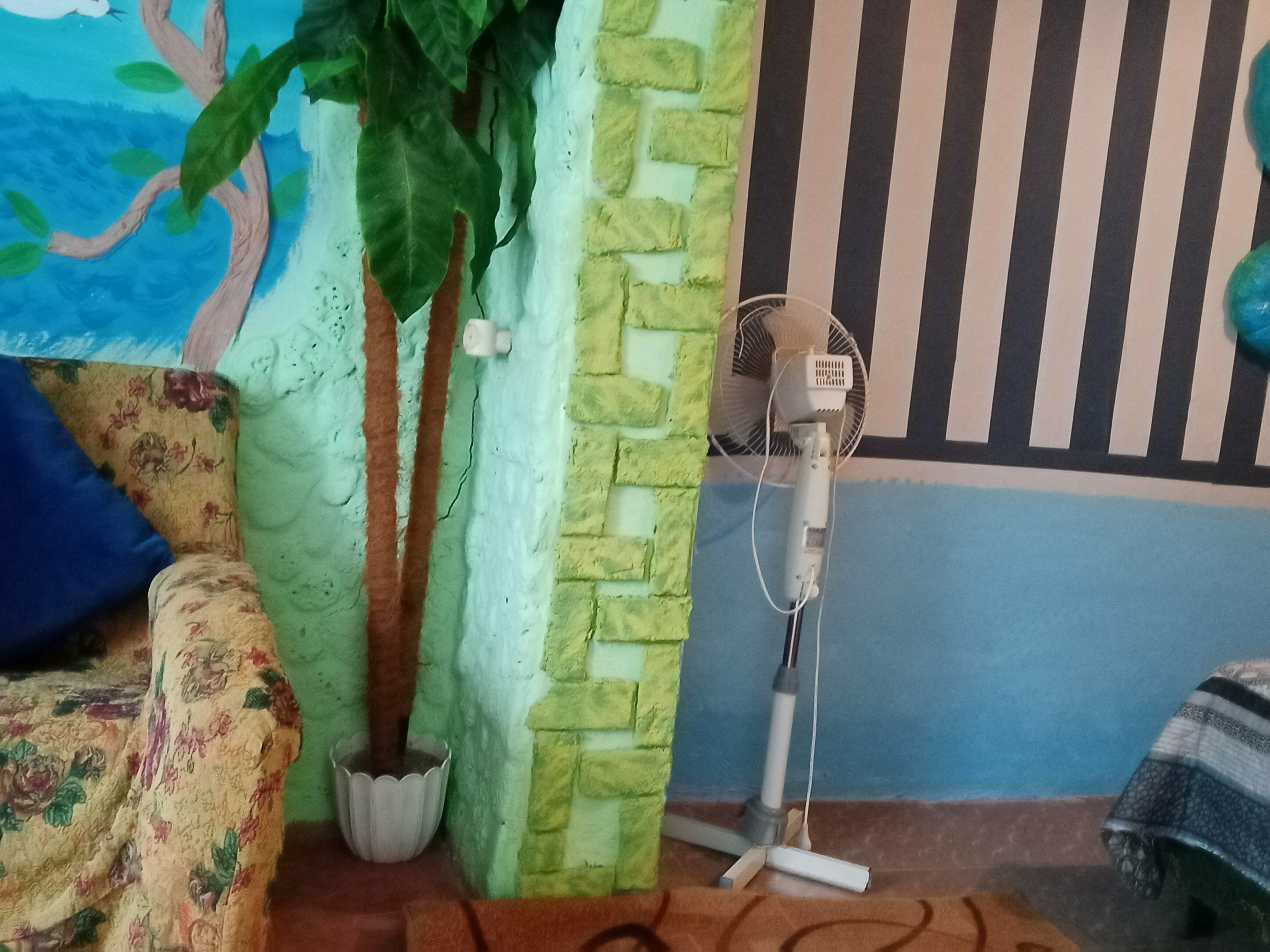 Четырехместный номер с видом на сад