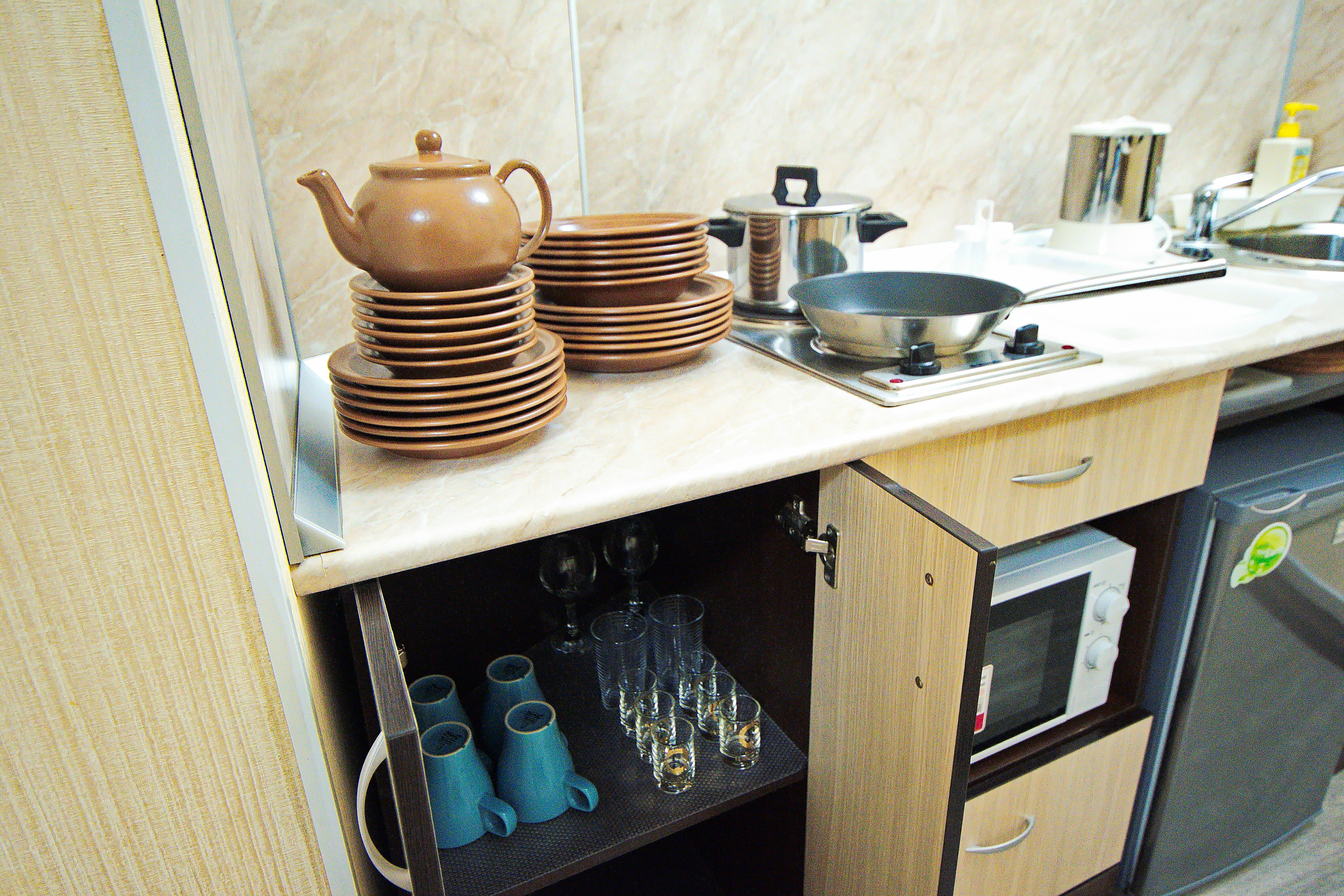 Стандартный 2х-комнатный номер с кухней и балконом 