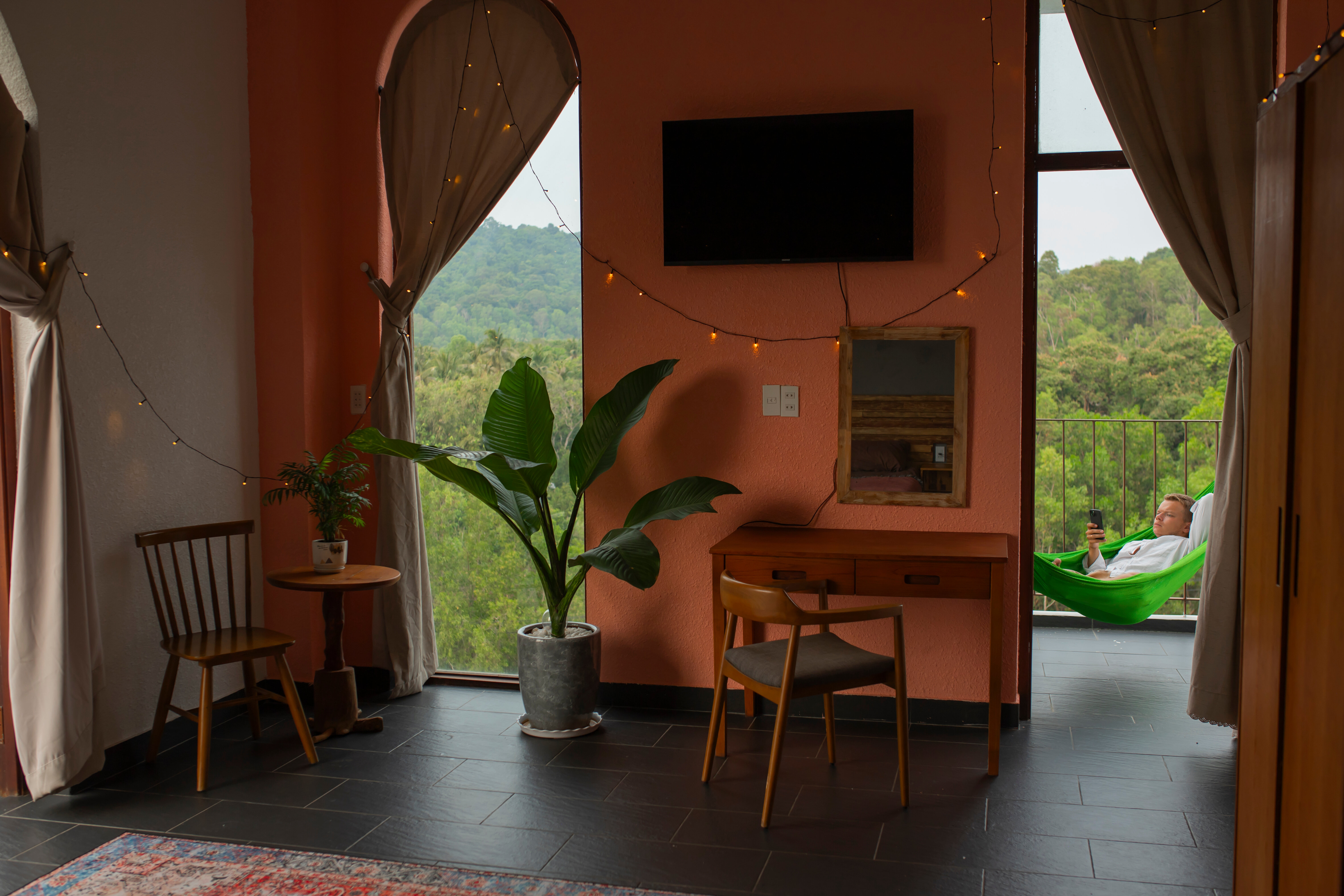 Двухместный номер Делюкс с 1 кроватью и балконом, вид на море