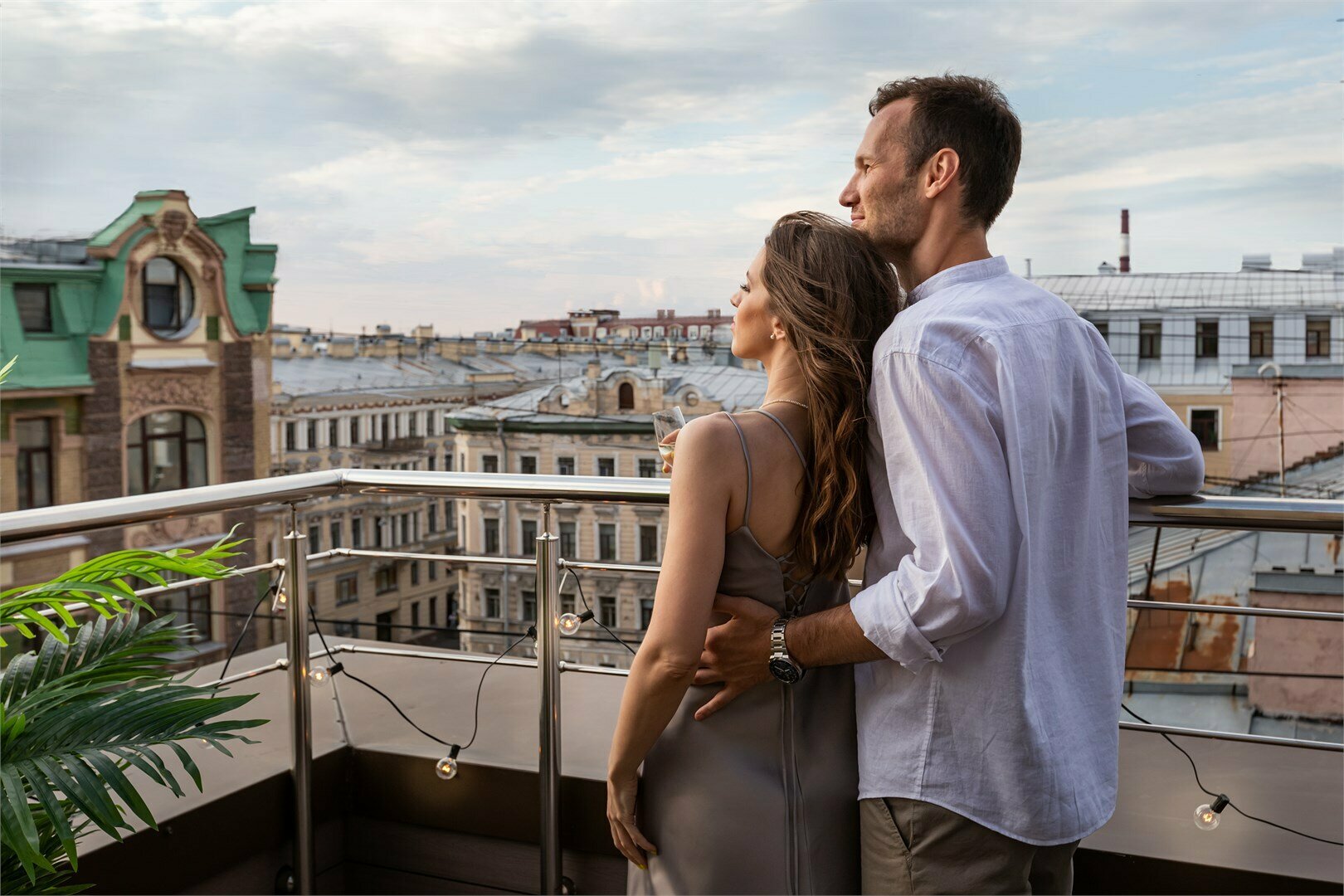 Двухкомнатный Люкс "Президент" с террасой и красивым панорамным видом на город