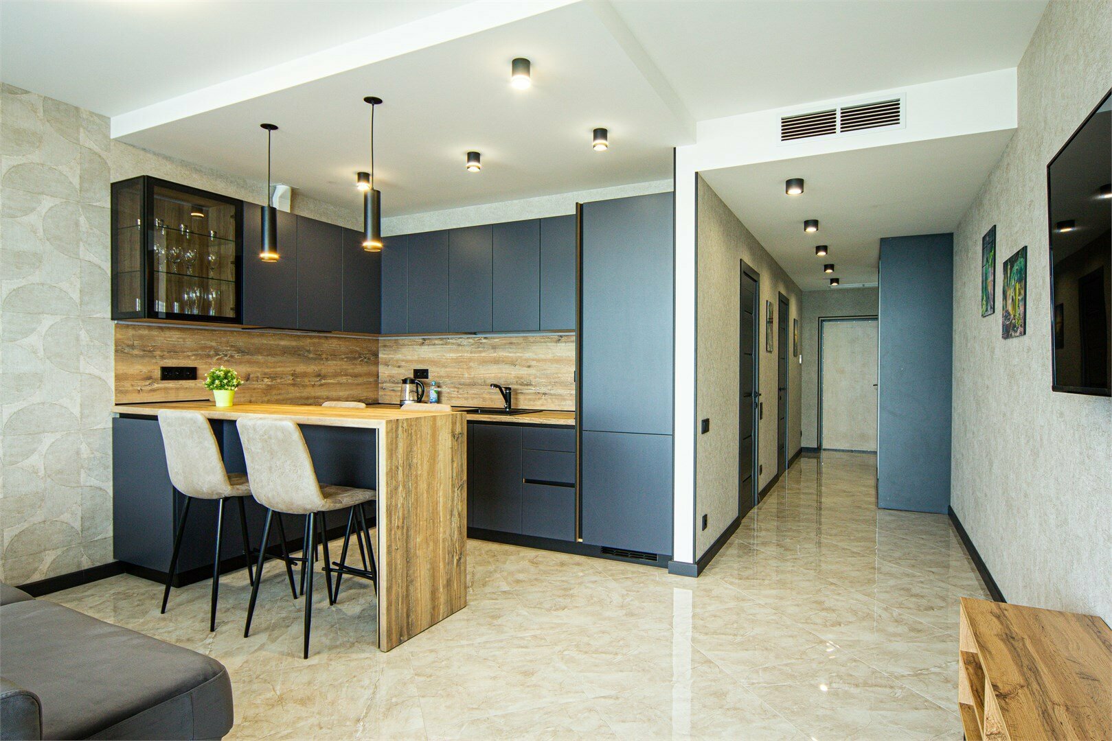 Апартаменты с 1 спальней