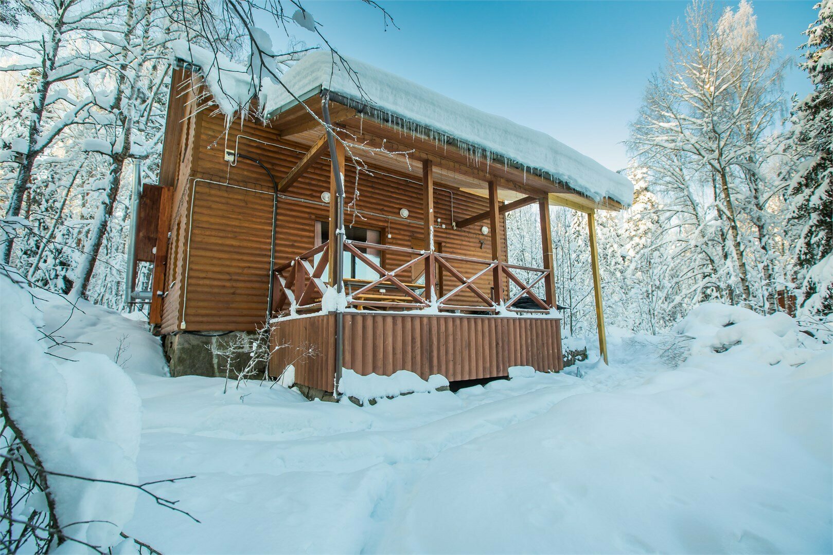 Коттедж № 1 (9 мест) сауна