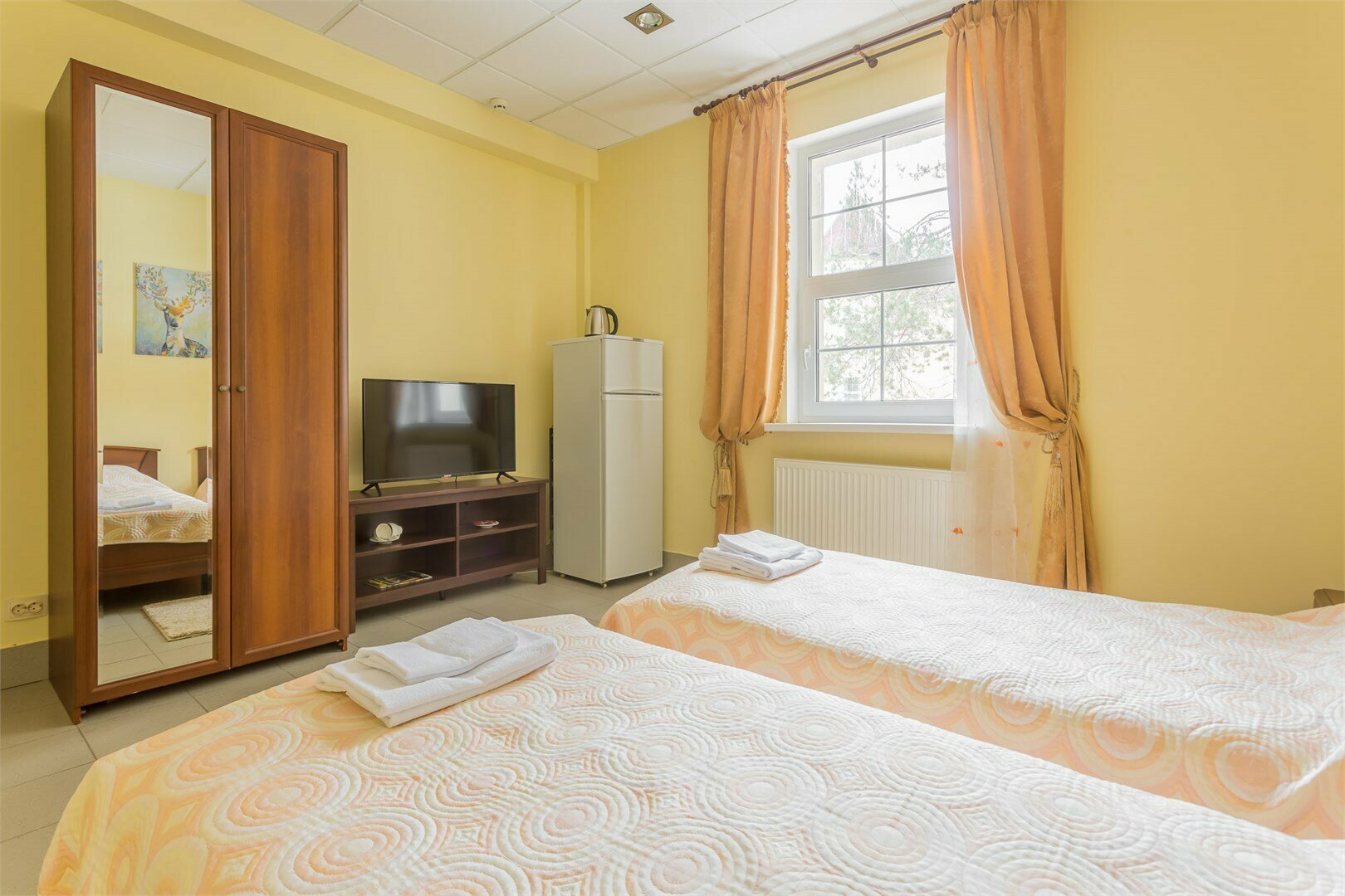 Бюджетный двухместный номер с 2 отдельными кроватями