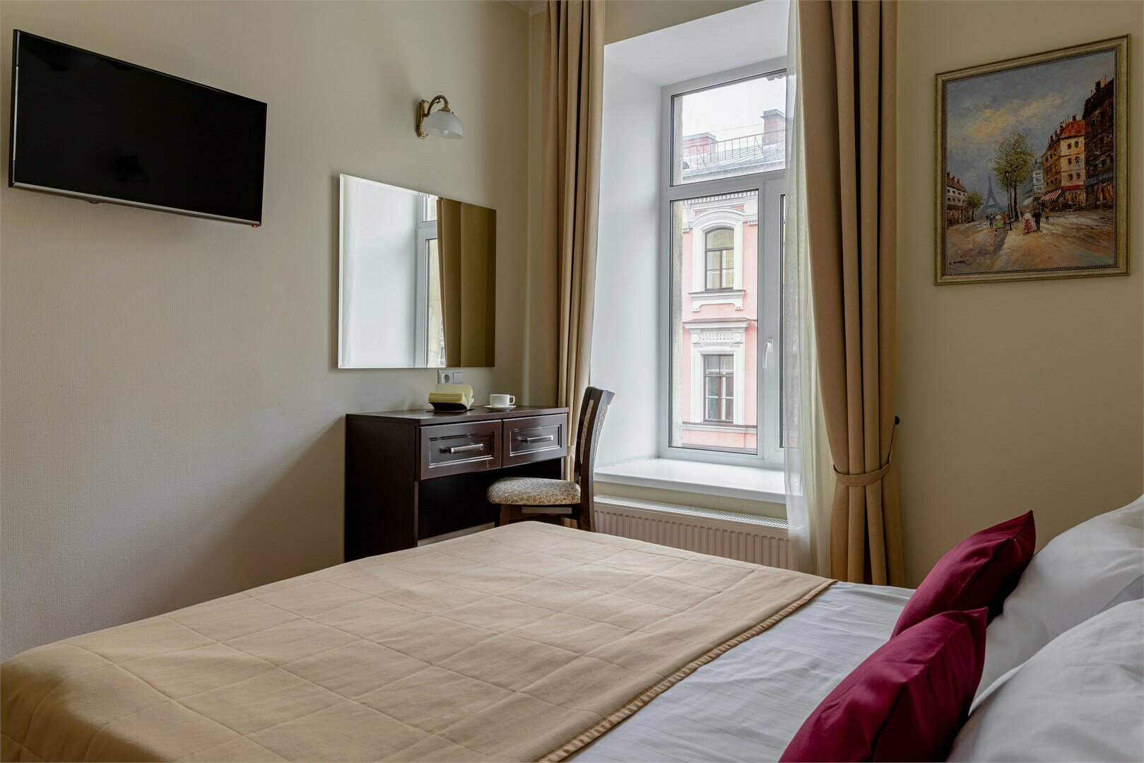 Стандарт с 1 кроватью или 2 раздельными, вид на Рубинштейна или во двор