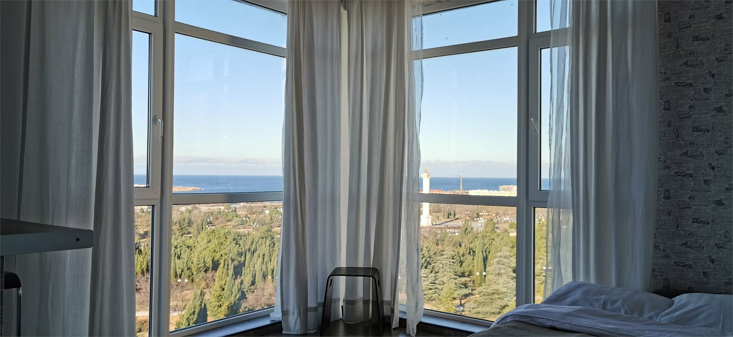 Номер с мини-кухней видом на море и парк