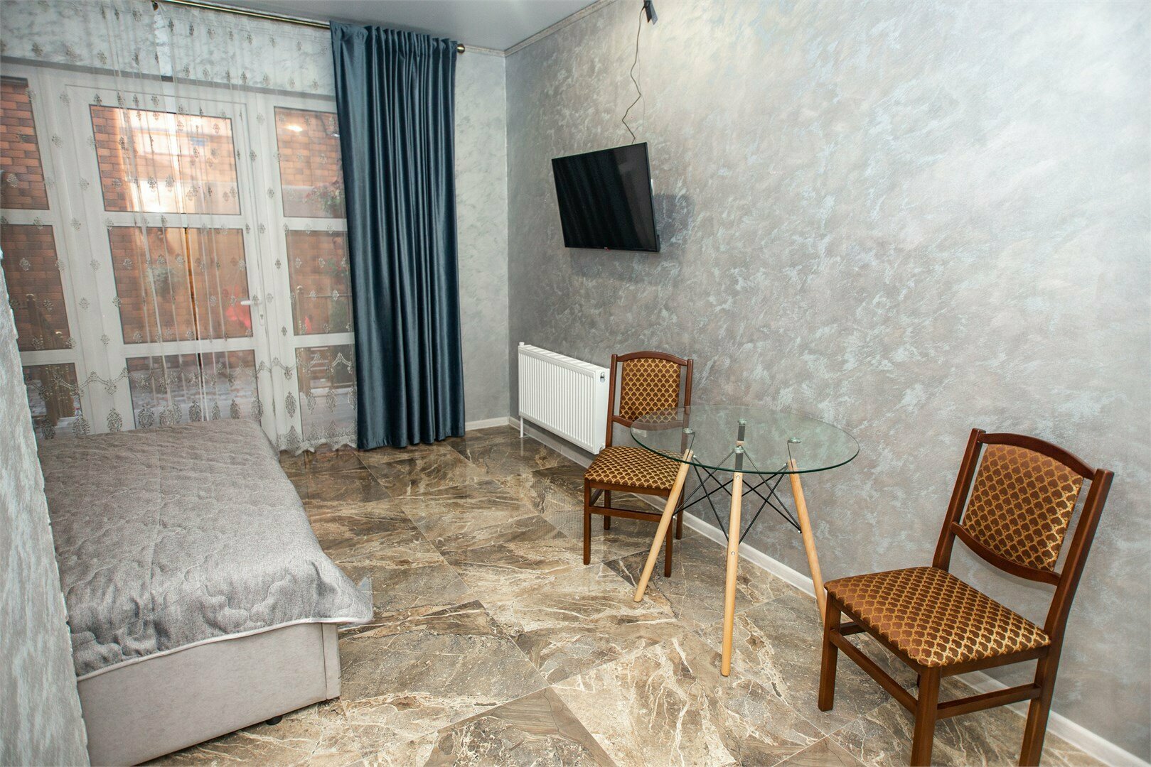 Двухместный номер с 1 кроватью и террасой