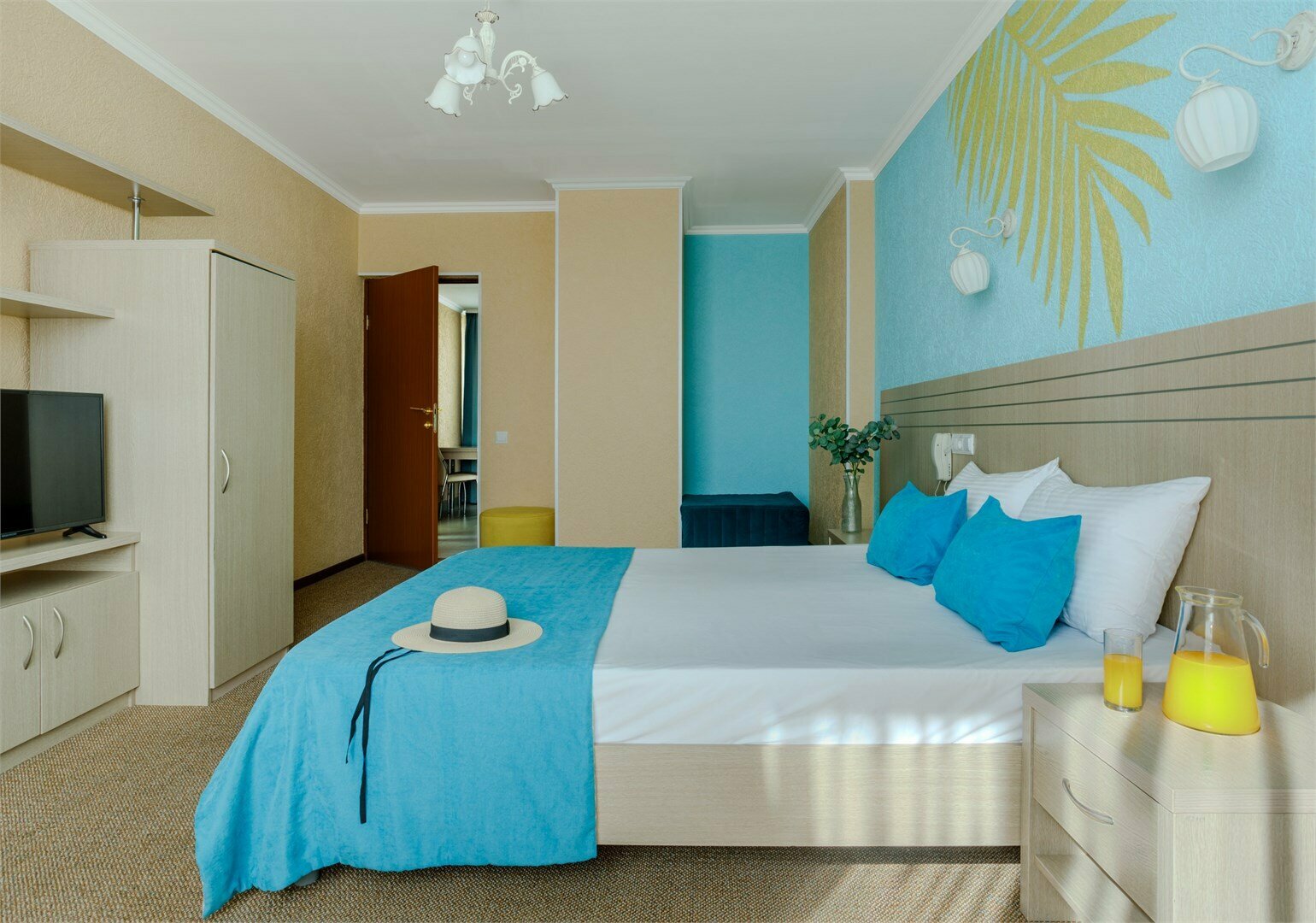 Студия 2-местный 1-комнатный