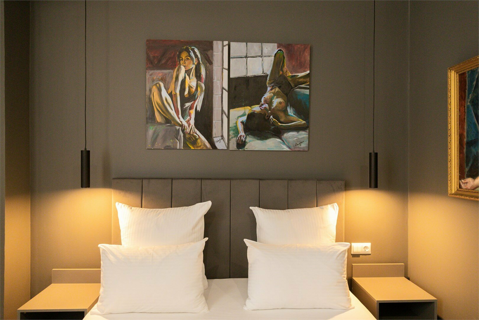 Номер комфорт с одной двуспальной кроватью