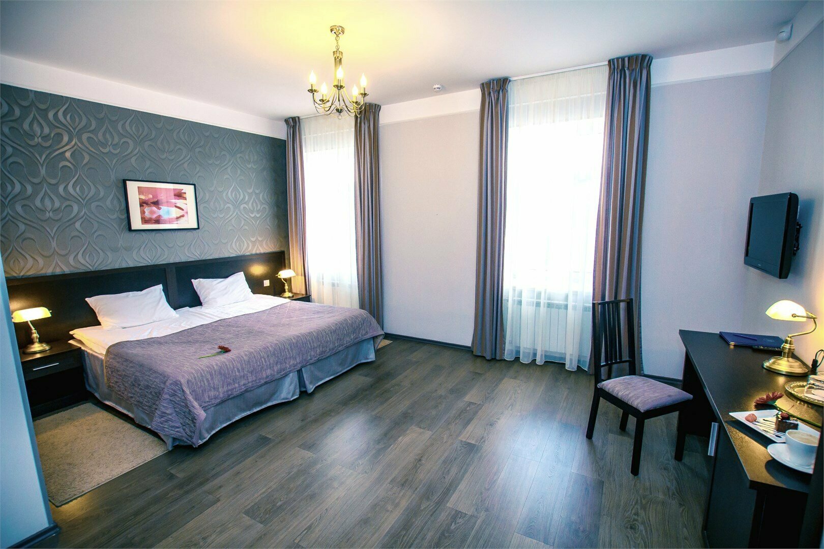 Комфорт двухместный с 1 кроватью или 2 отдельными кроватями (с кондиционером)