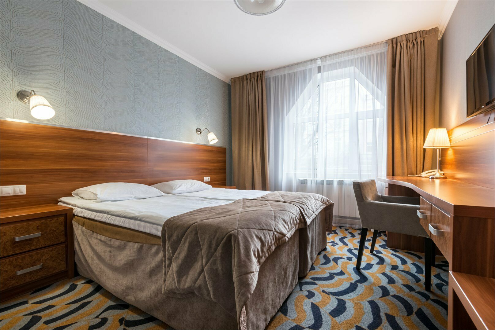 Стандарт двухместный с 1 кроватью или 2 отдельными кроватями