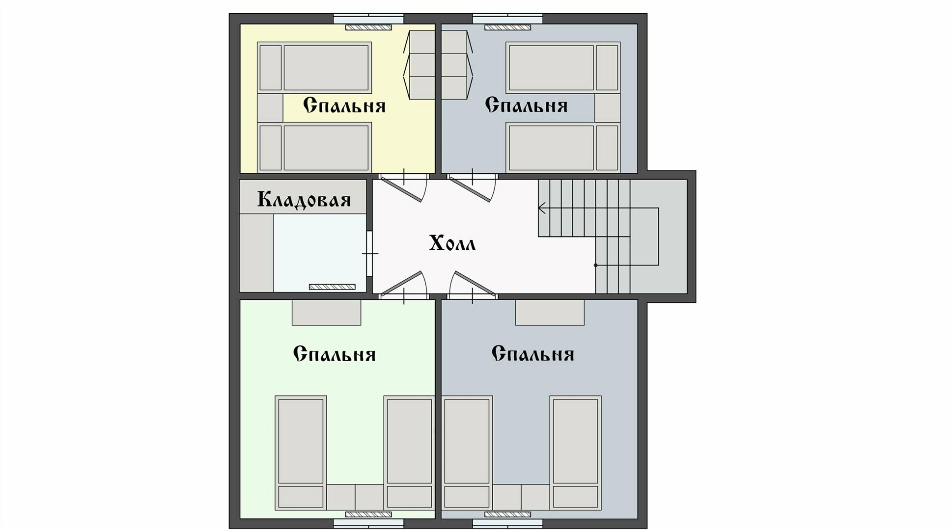 10ти местный коттедж с 5тью спальнями
