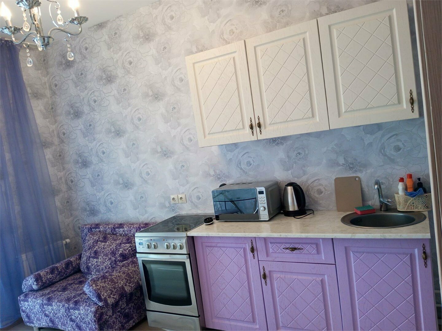 Стандарт АПАРТ 40кв: Кровать 1,6 *Диван 1,5 *Кухня *Панорамный вид *WiFi