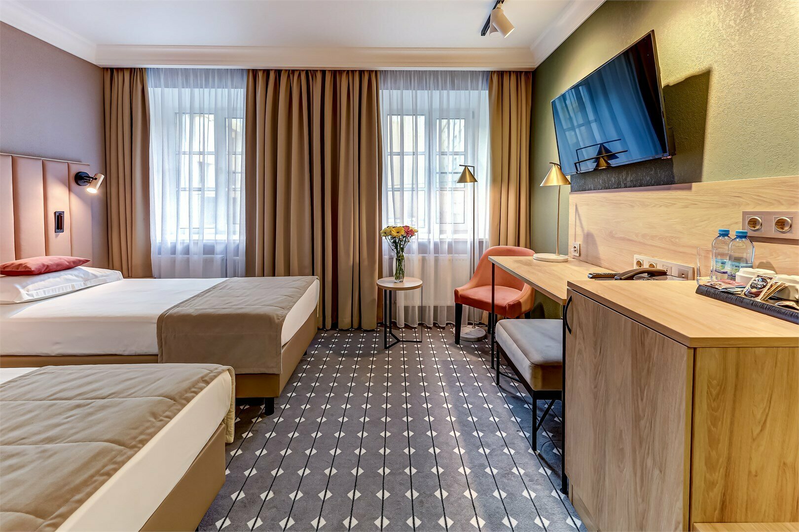 Стандартный двухместный номер с 1 кроватью или 2 отдельными кроватями