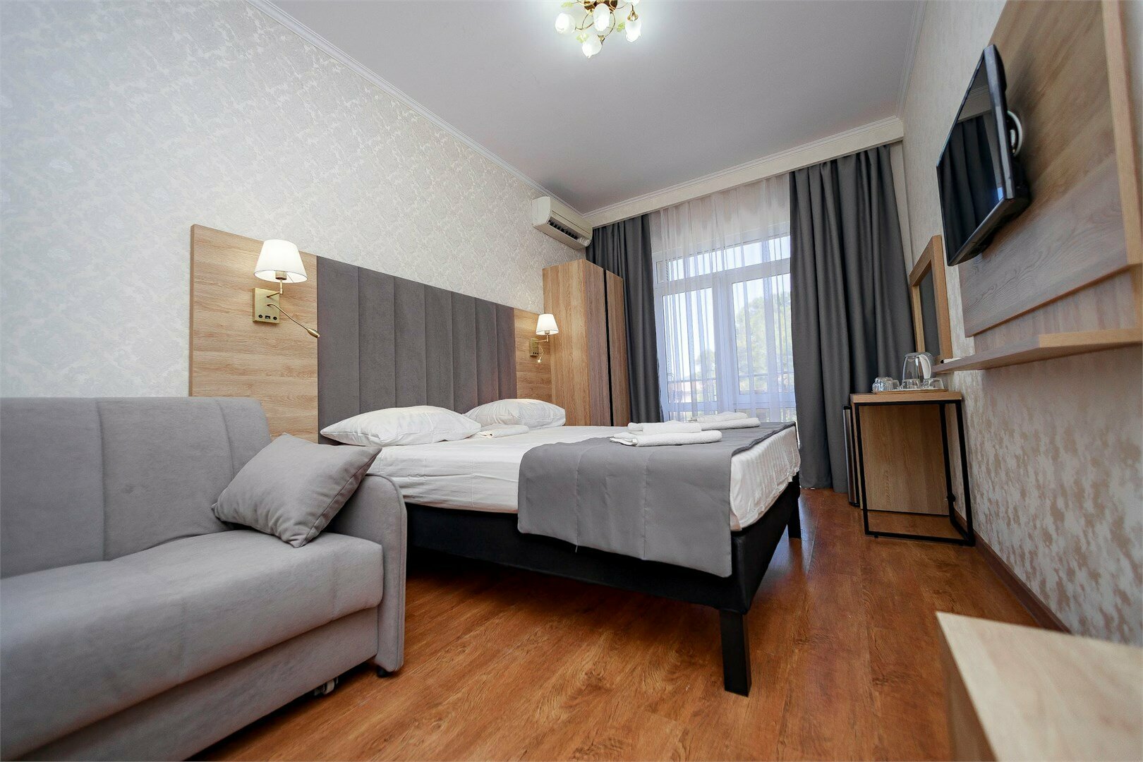 Трехместный комфорт с видом на парк