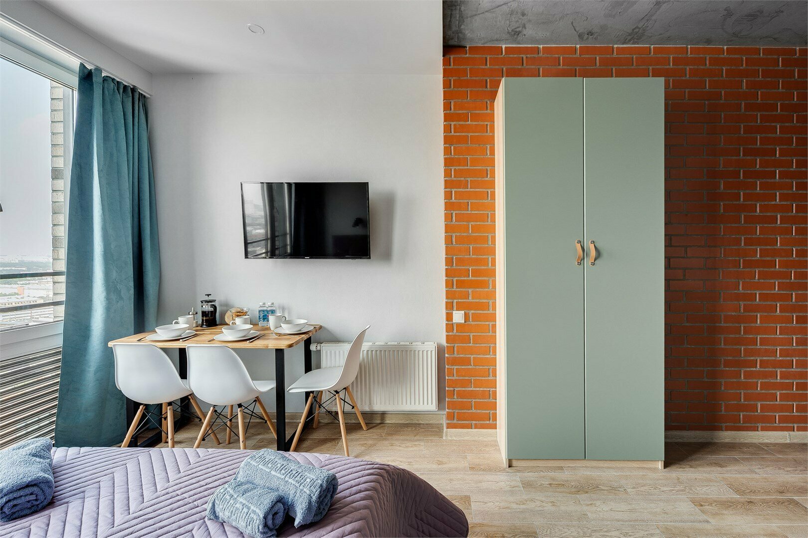 Mint - 3х местные апартаменты-студия в "Савеловский-Сити" (25 этаж)