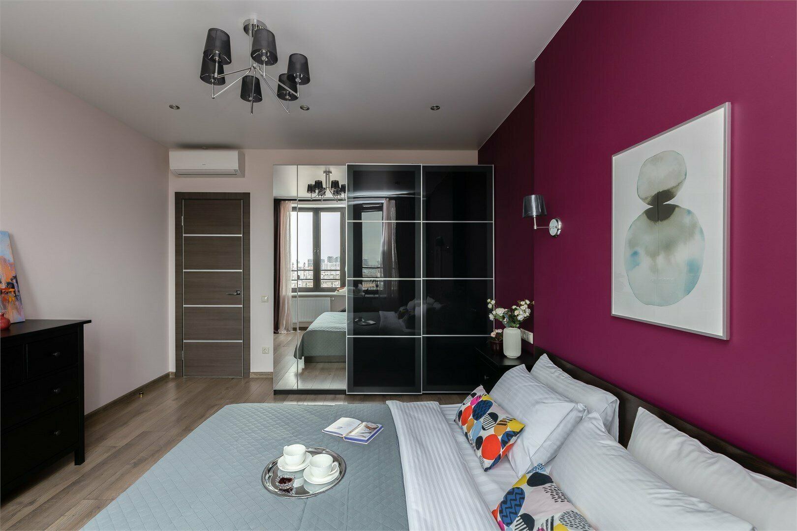 Siesta - 2х комнатные премиум апартаменты на 17м этаже в Савеловский-Сити (70 кв.м., до 5 гостей)