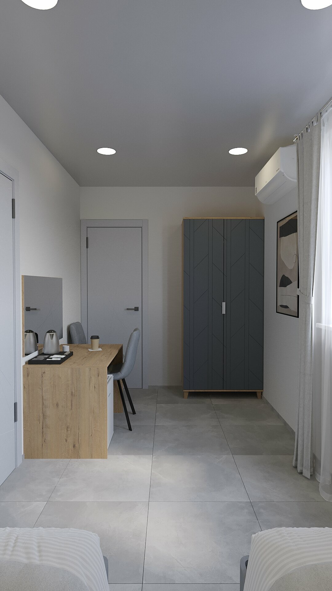 Стандартный двухместный номер с 2 отдельными кроватями, вид на сад