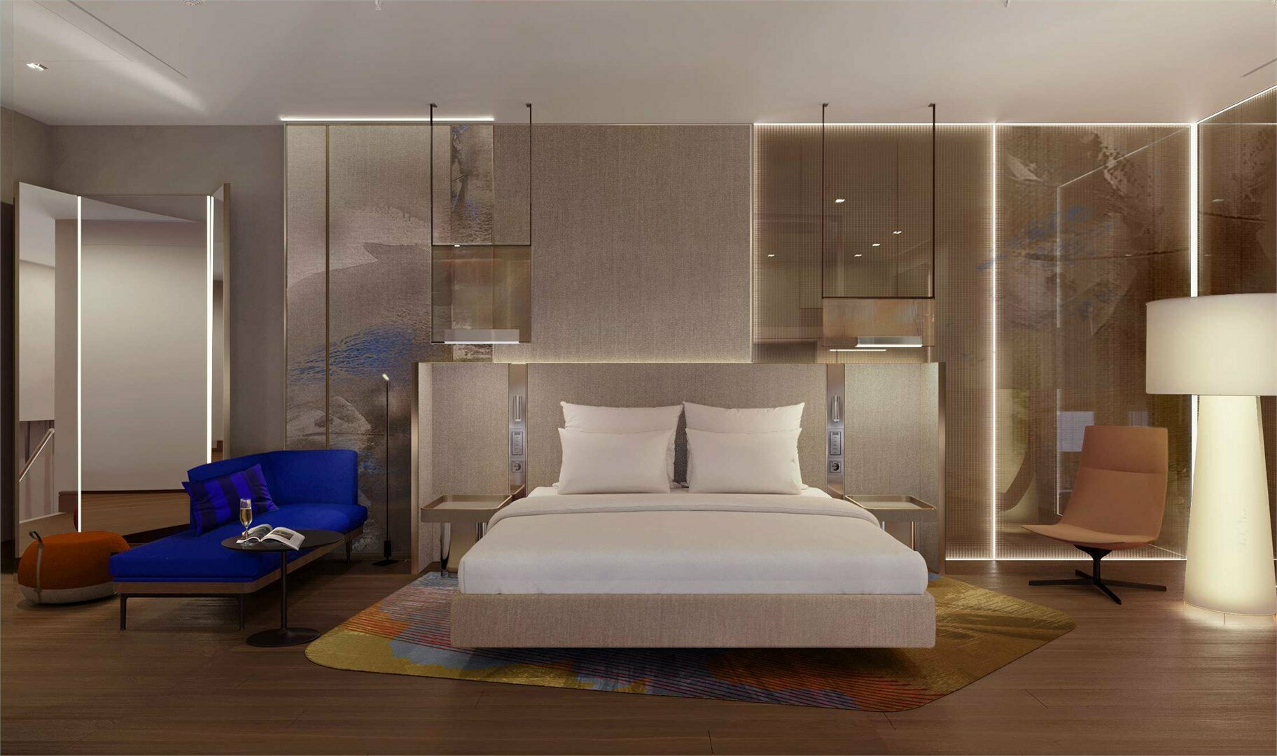 Номер Duplex двухуровневый, вид на море - с двуспальной кроватью и диваном