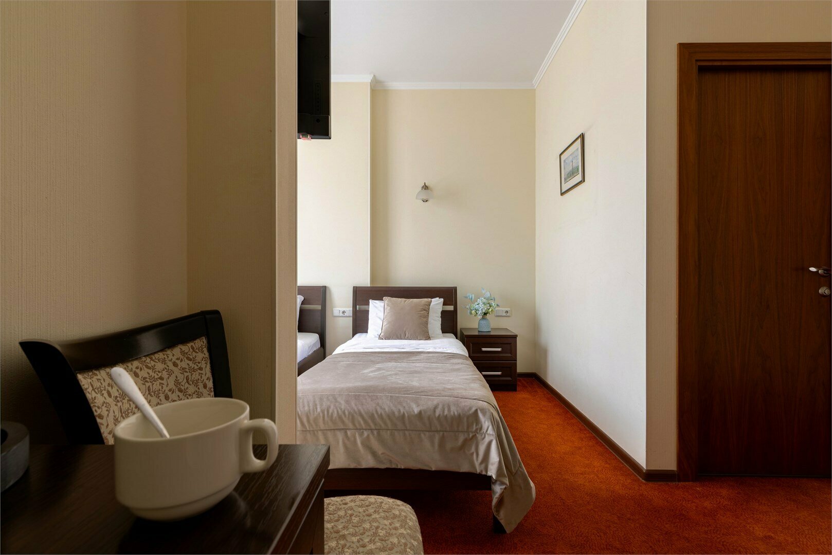 Стандартный номер с 2 раздельными кроватями и видом во внутренний дворик (кондиционер)