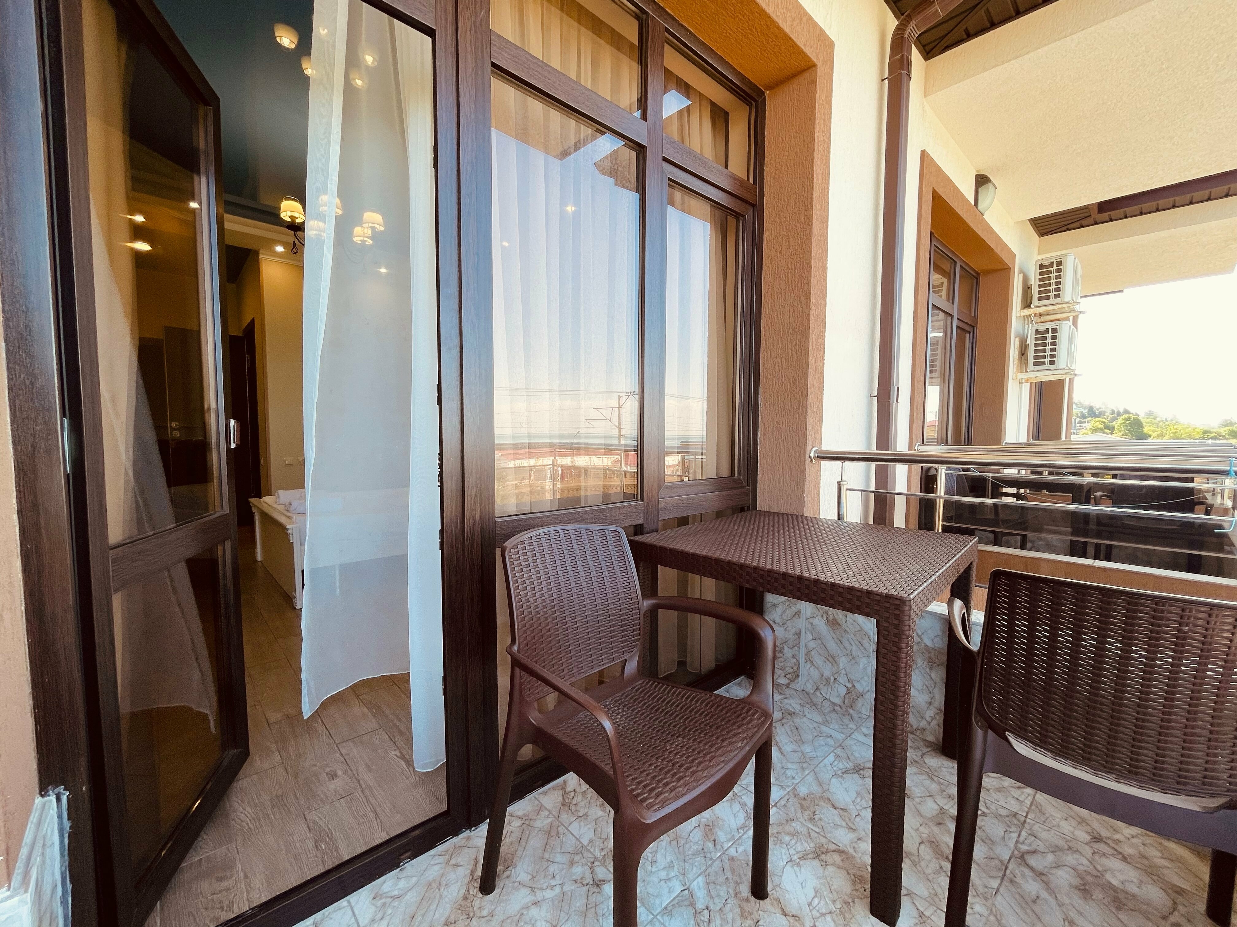 Двухместный номер с 1 кроватью и балконом