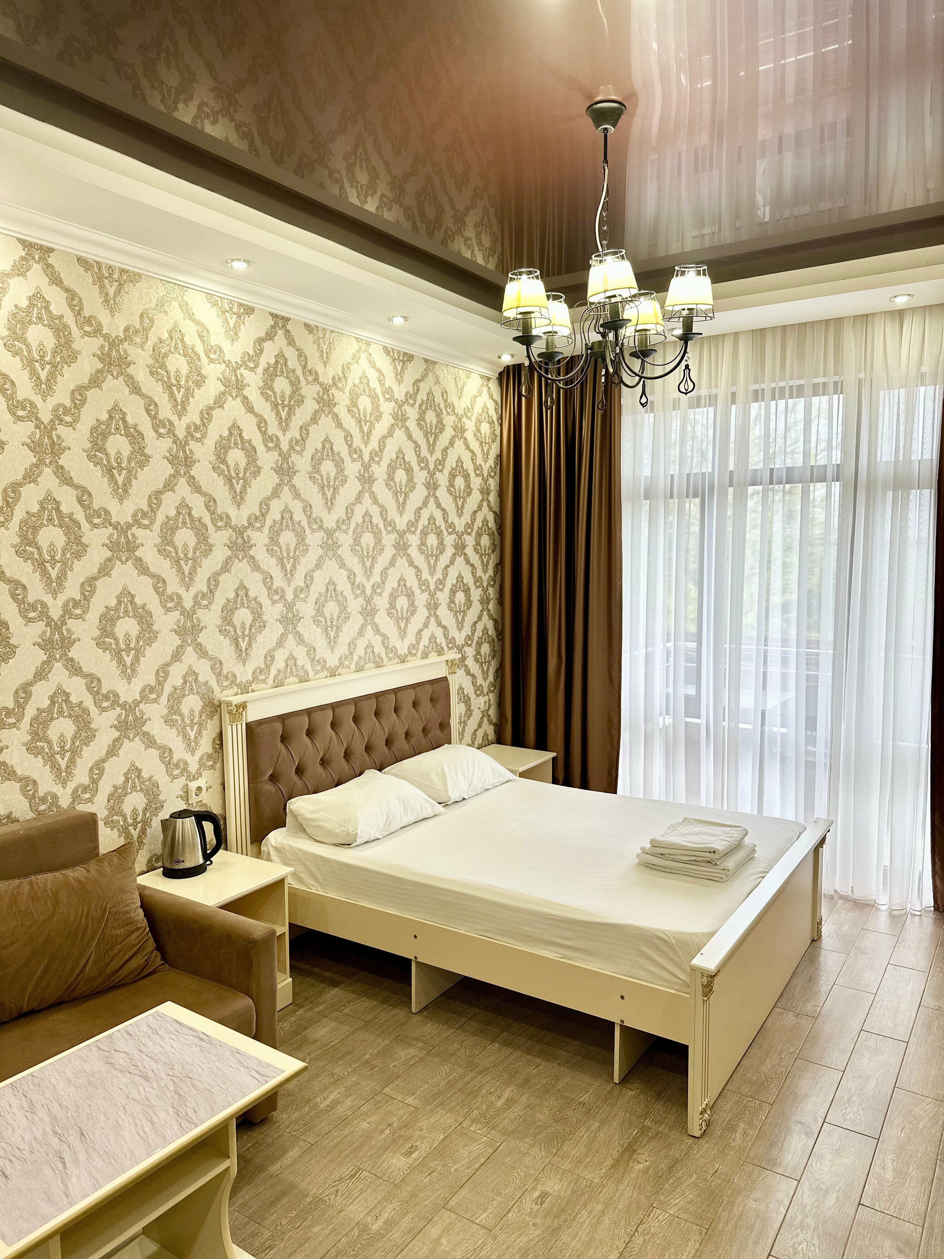 Двухместный номер с 1 кроватью и балконом